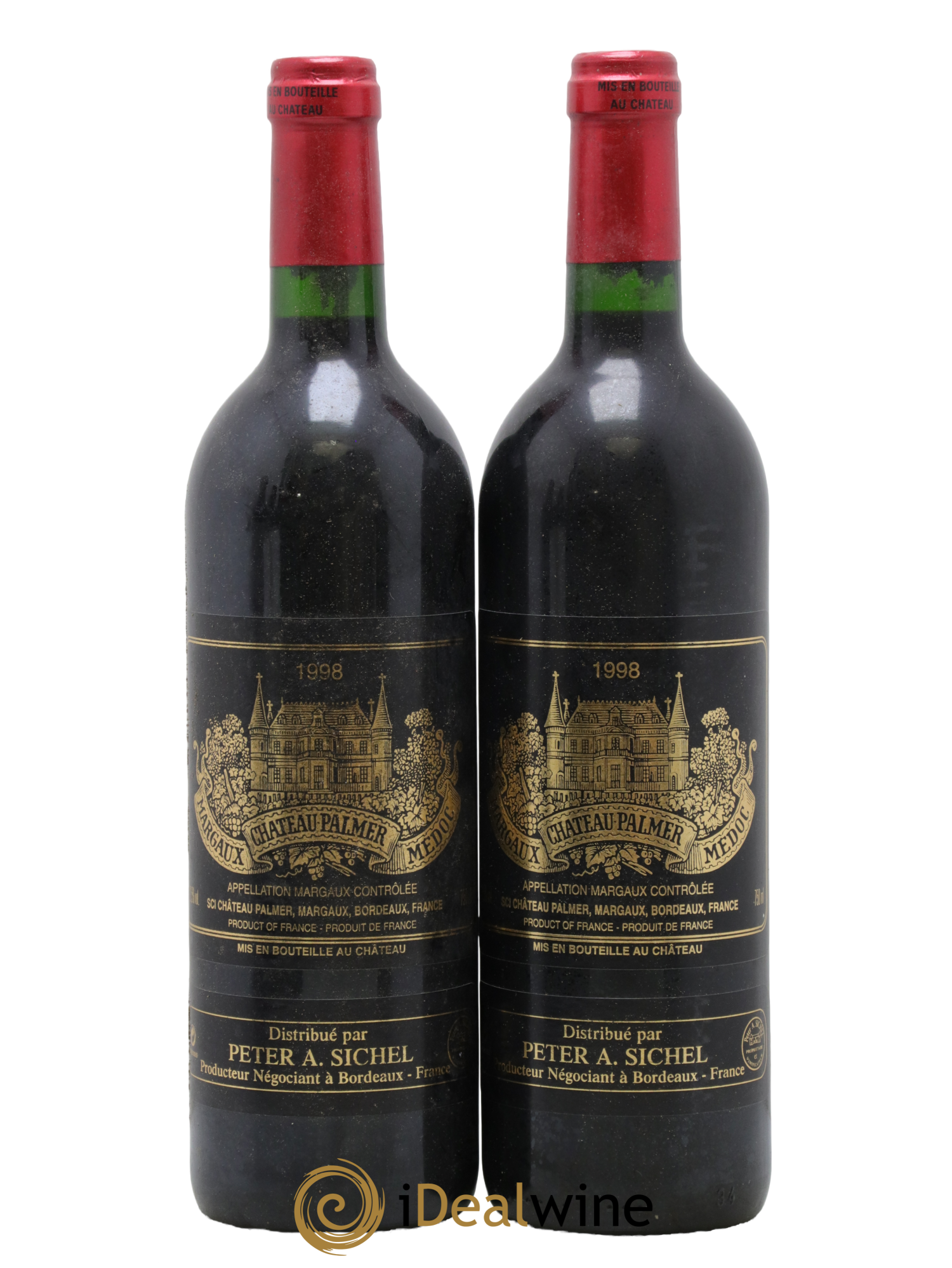 Château Palmer 3ème Grand Cru Classé 1998 - Lot of 2 bottles - 0