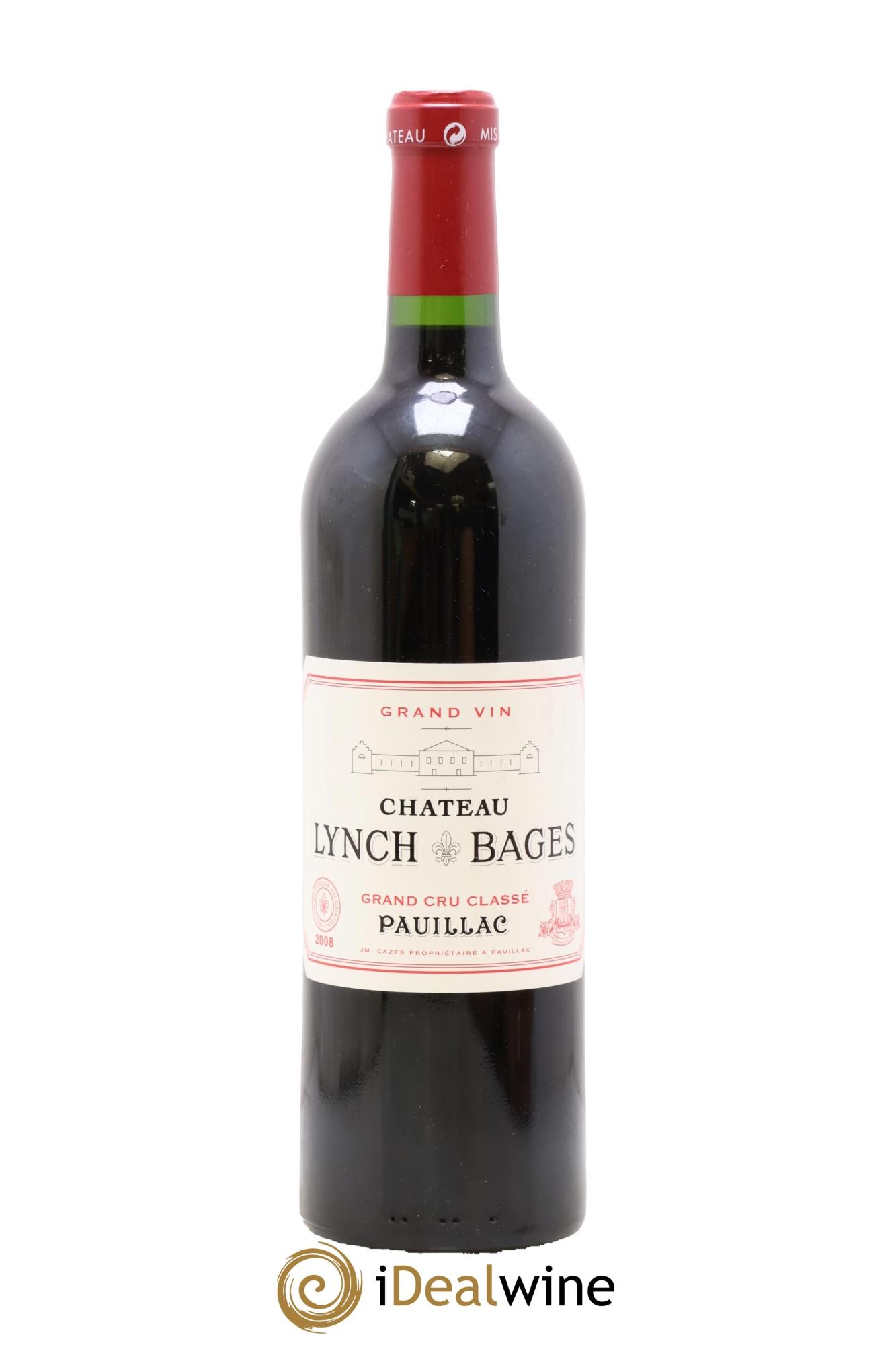 Château Lynch Bages 5ème Grand Cru Classé 2008 - Lot de 1 bouteille - 0