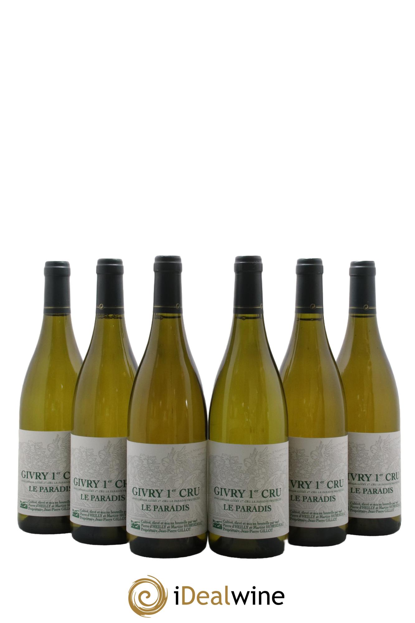 Givry 1er Cru Le Paradis Jean-Pierre Gillot 2015 - Lot de 6 bouteilles - 0