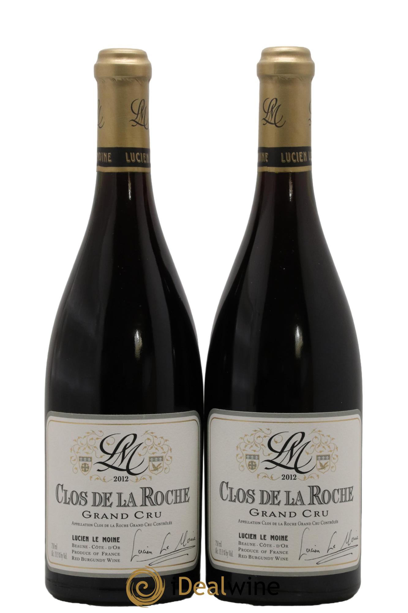 Clos de la Roche Grand Cru Lucien Le Moine 2012 - Lotto di 2 bottiglie - 0