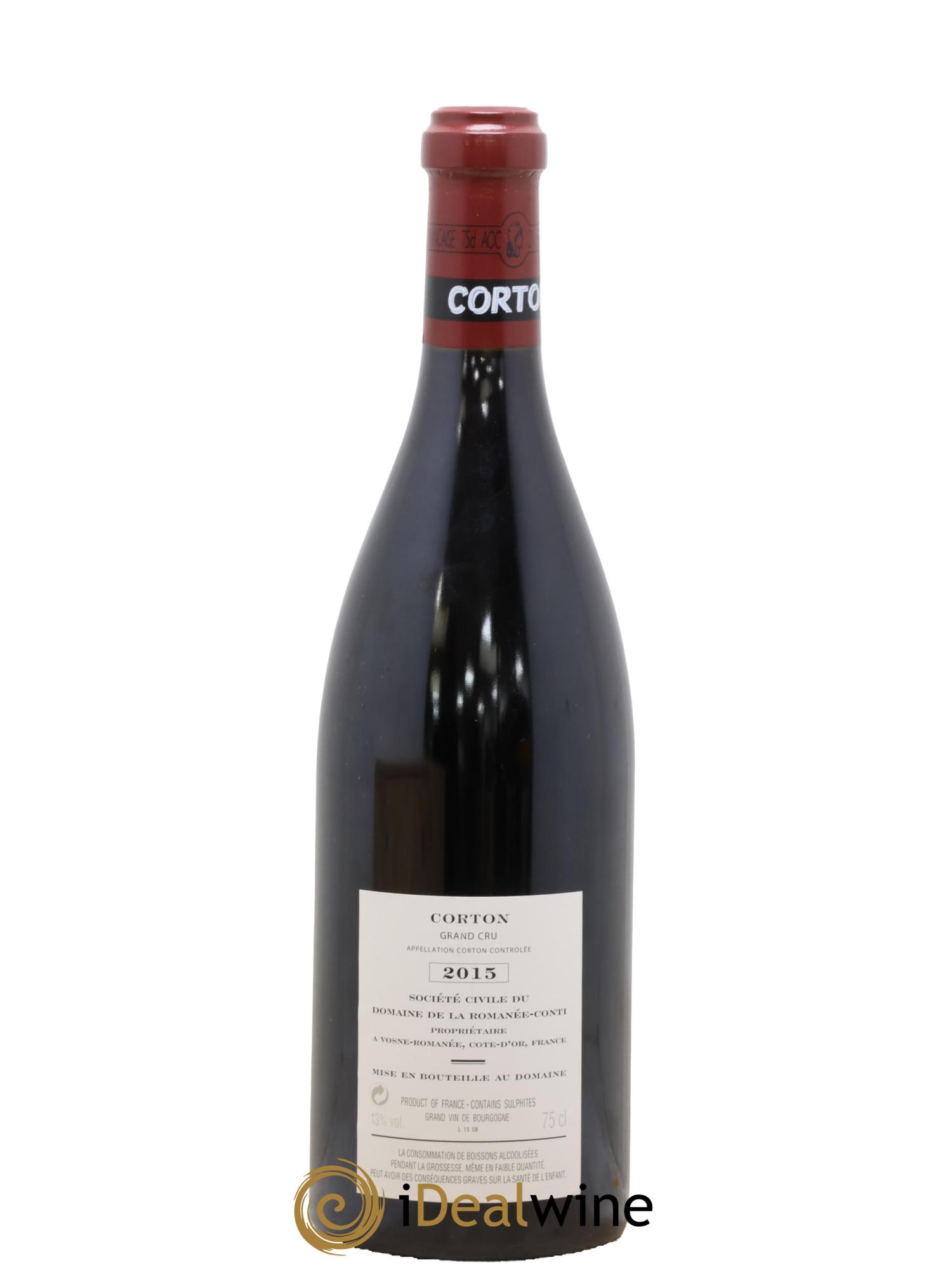 Corton Grand Cru Domaine de la Romanée-Conti 2015 - Lot of 1 bottle - 2