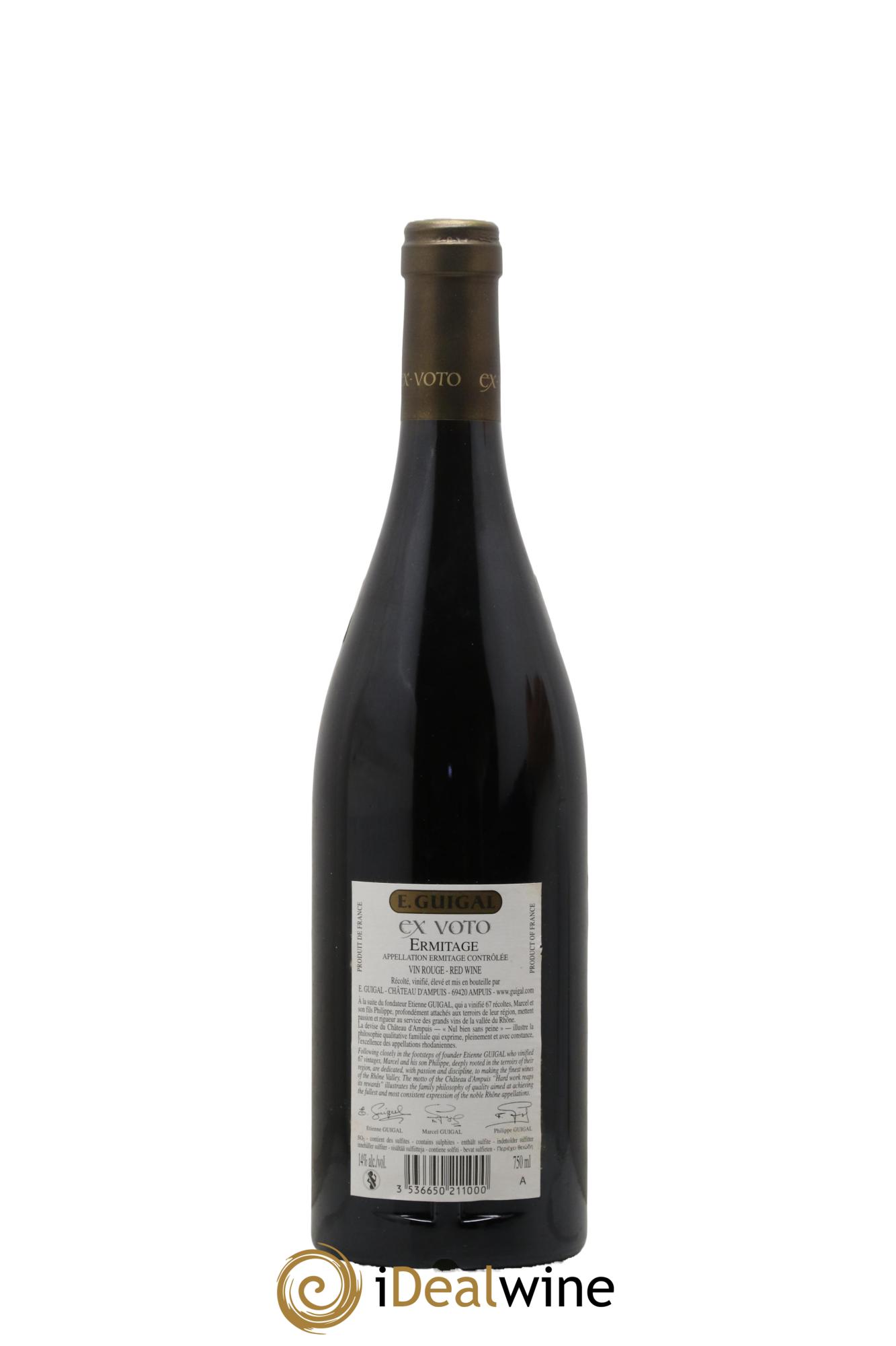 Ermitage Ex Voto Guigal 2015 - Lot of 1 bottle - 2