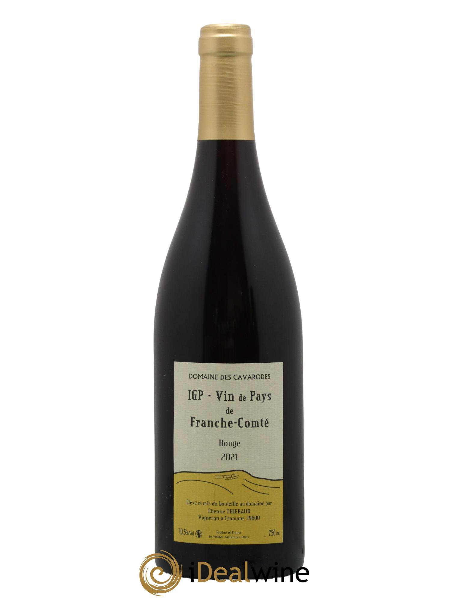 IGP de Franche-Comté Cavarodes (Domaine des) - Etienne Thiébaud 2021 - Lot of 1 bottle - 0