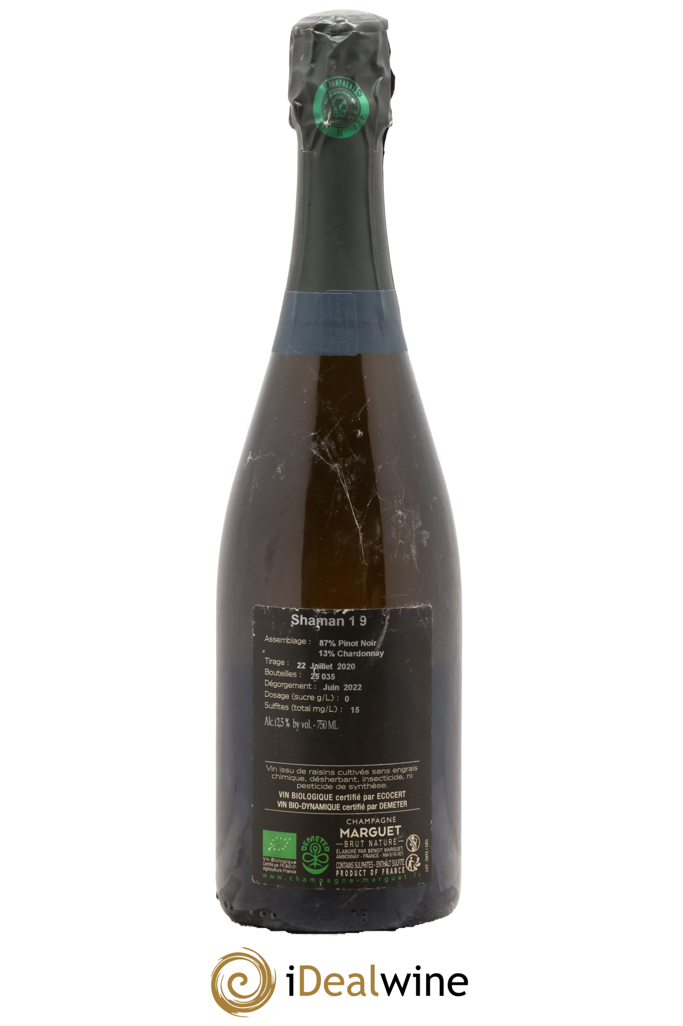 Shaman 19 Grand Cru Brut Nature Marguet - Lot of 1 bottle - 1