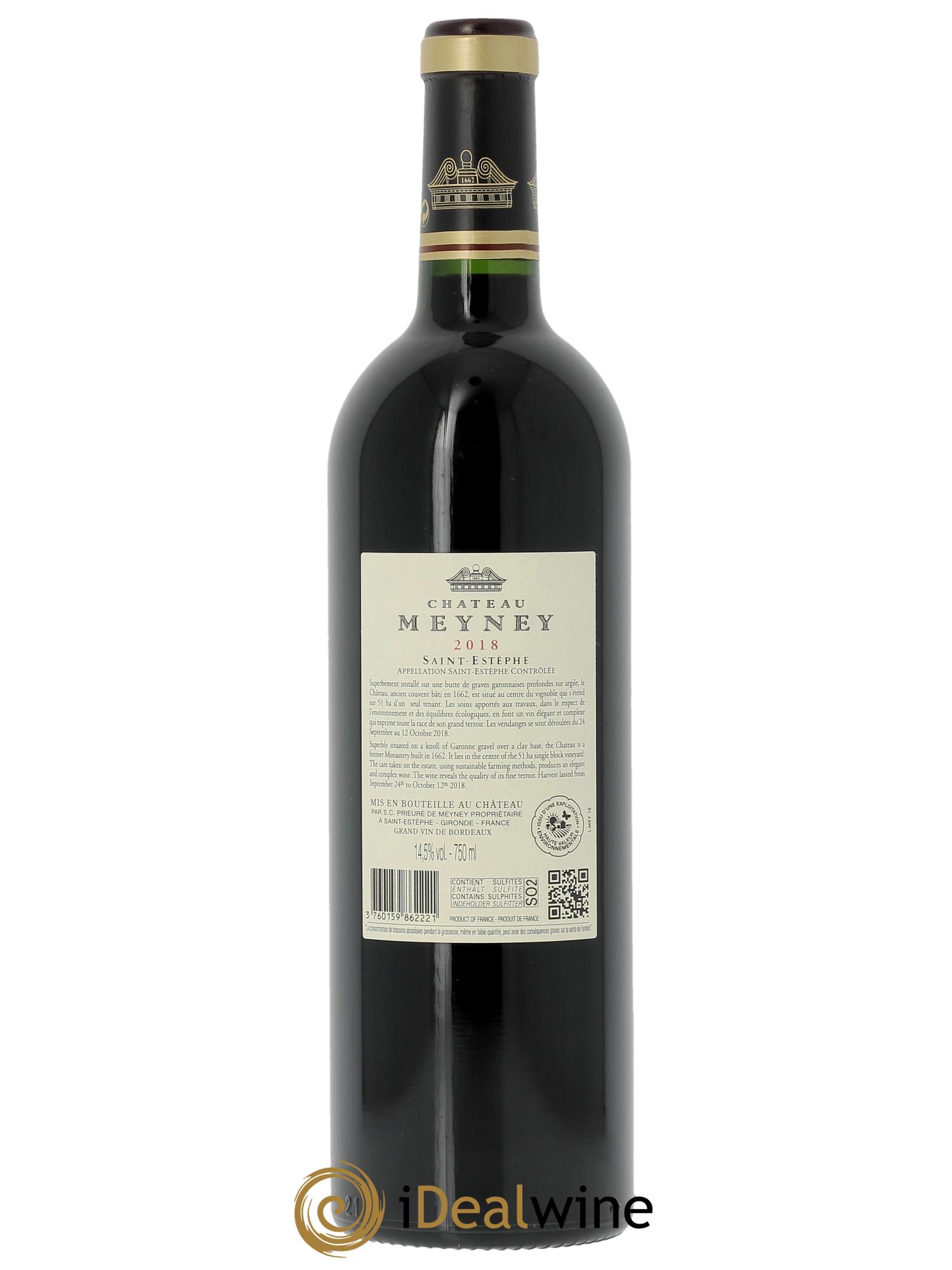 Château Meyney  2018 - Lotto di 1 bottiglia - 1