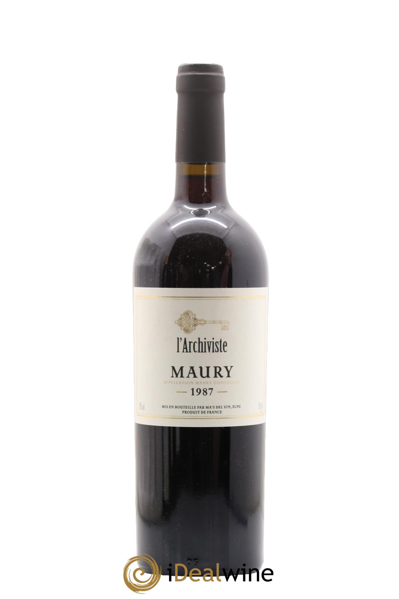 Maury L'Archiviste 1987 - Lotto di 1 bottiglia - 0