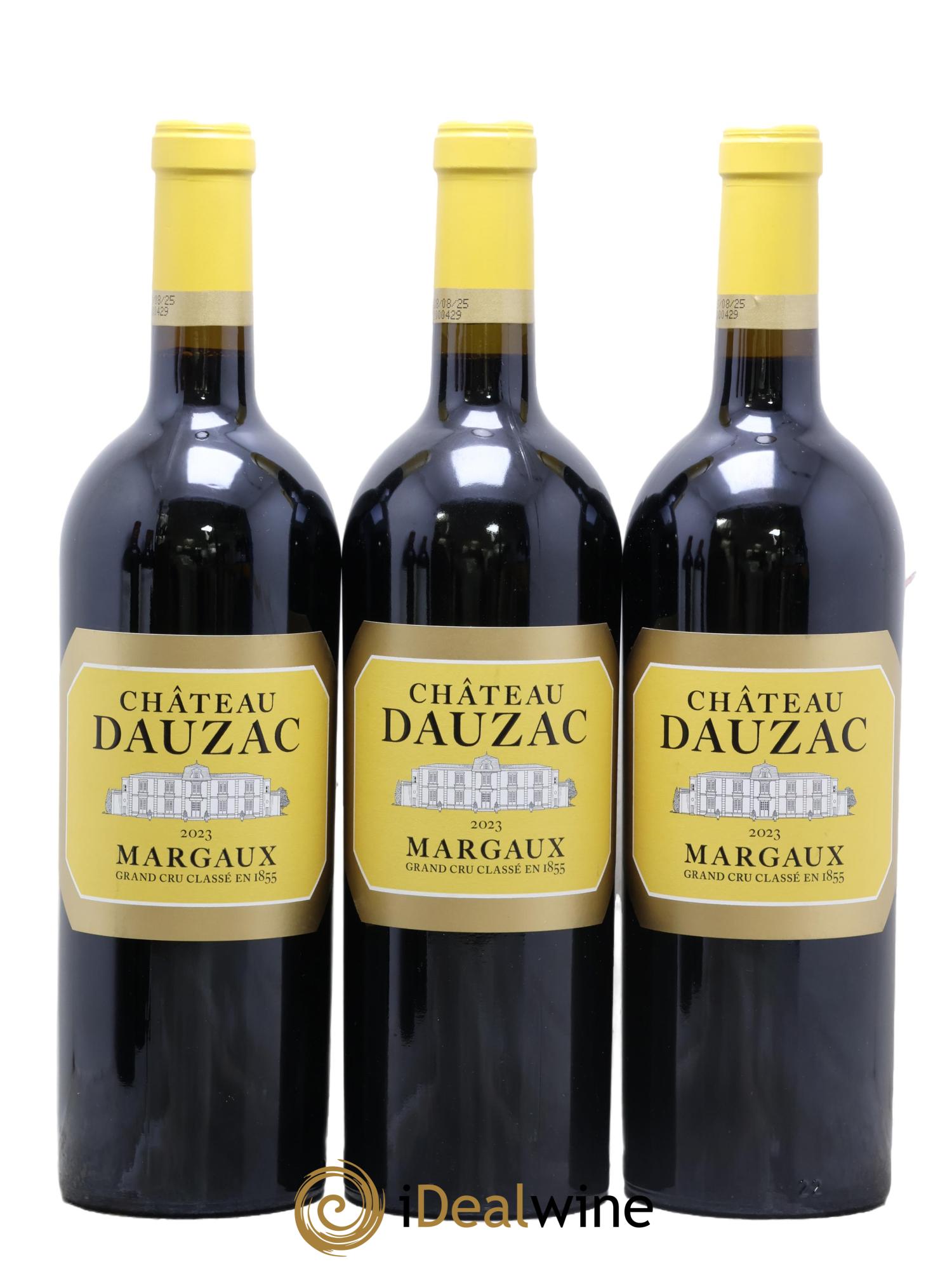 Château Dauzac 5ème Grand Cru Classé 2023 - Lot de 3 bouteilles - 0