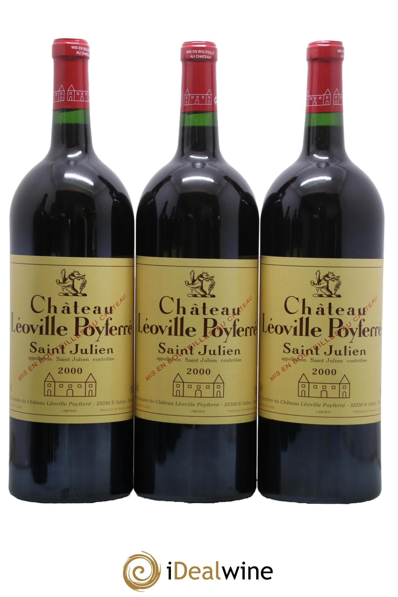 Château Léoville Poyferré 2ème Grand Cru Classé 2000 - Posten von 6 Magnum - 1