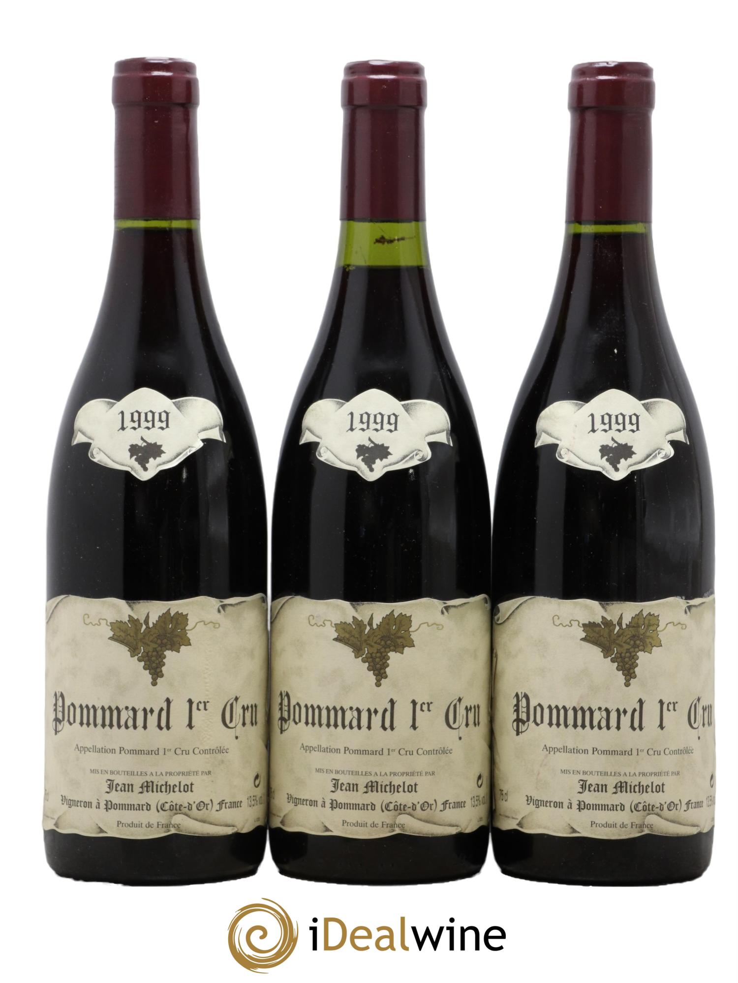 Pommard 1er Cru Domaine Jean Michelot 1999 - Lot de 3 bouteilles - 0