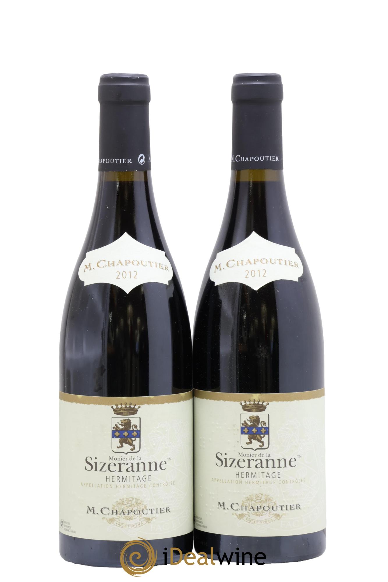 Hermitage Monier de La Sizeranne Chapoutier 2012 - Lotto di 2 bottiglie - 0