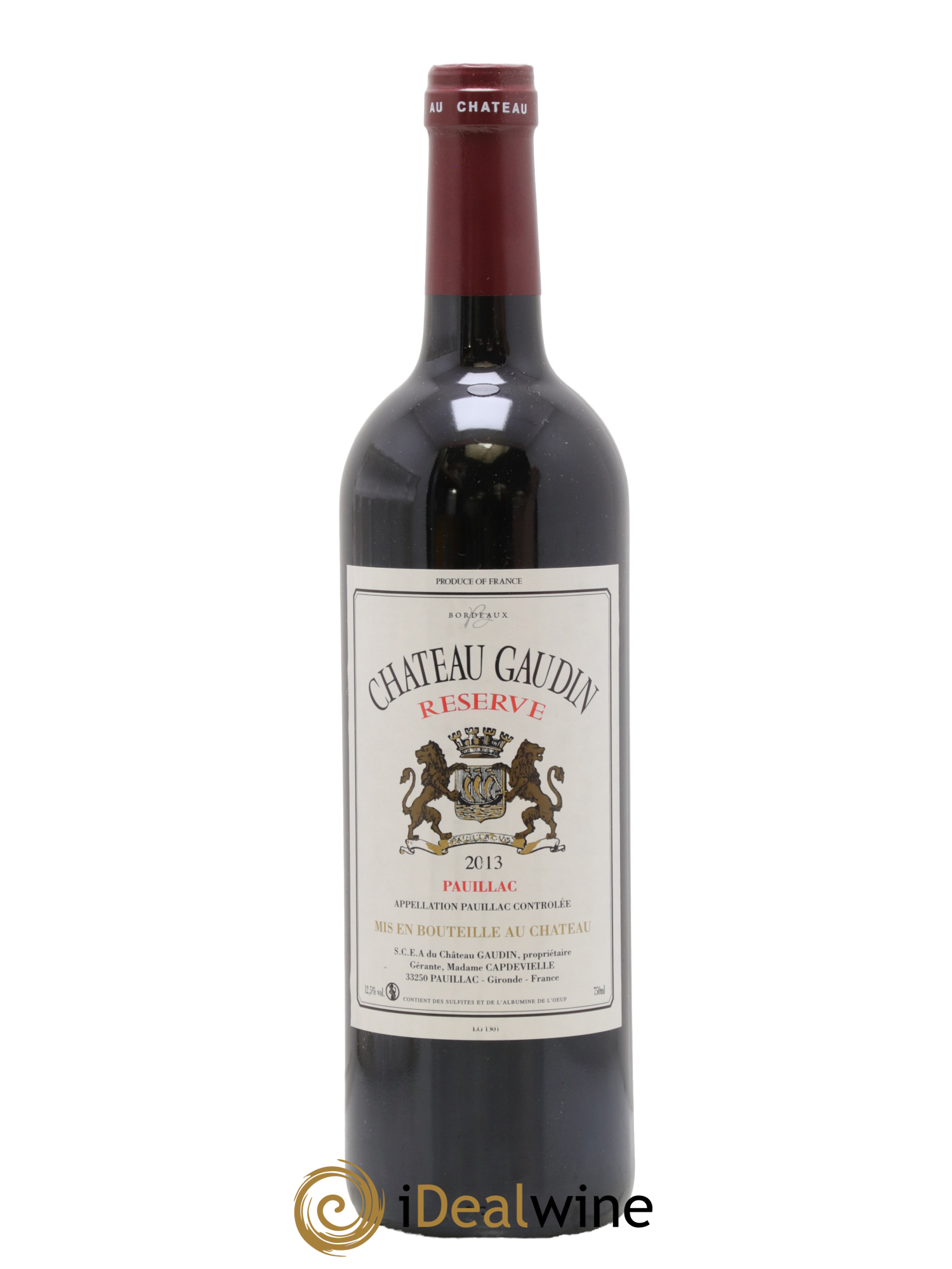 Château Gaudin 2013 - Lotto di 1 bottiglia - 0