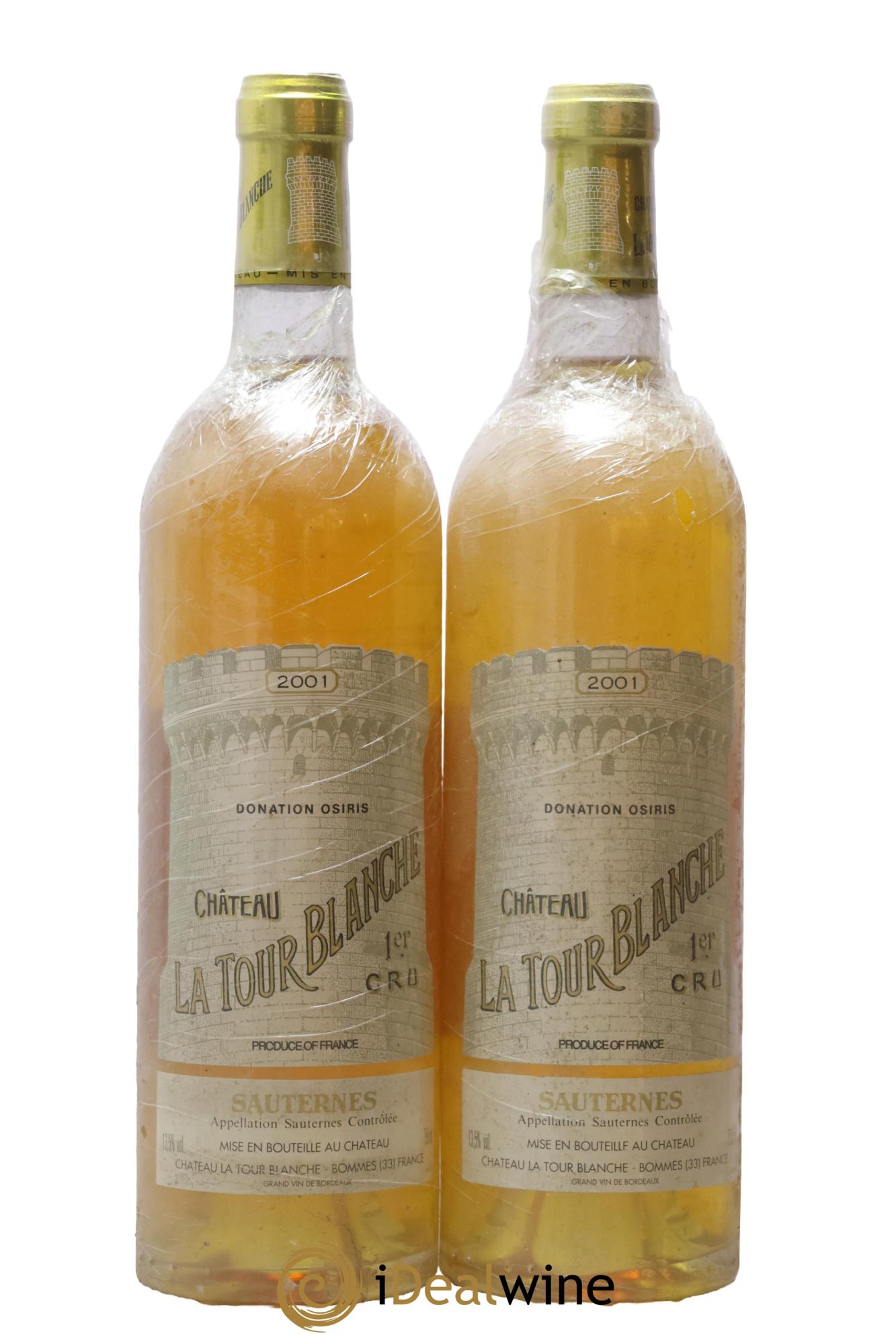 Château la Tour Blanche 1er Grand Cru Classé 2001 - Lotto di 2 bottiglie - 0