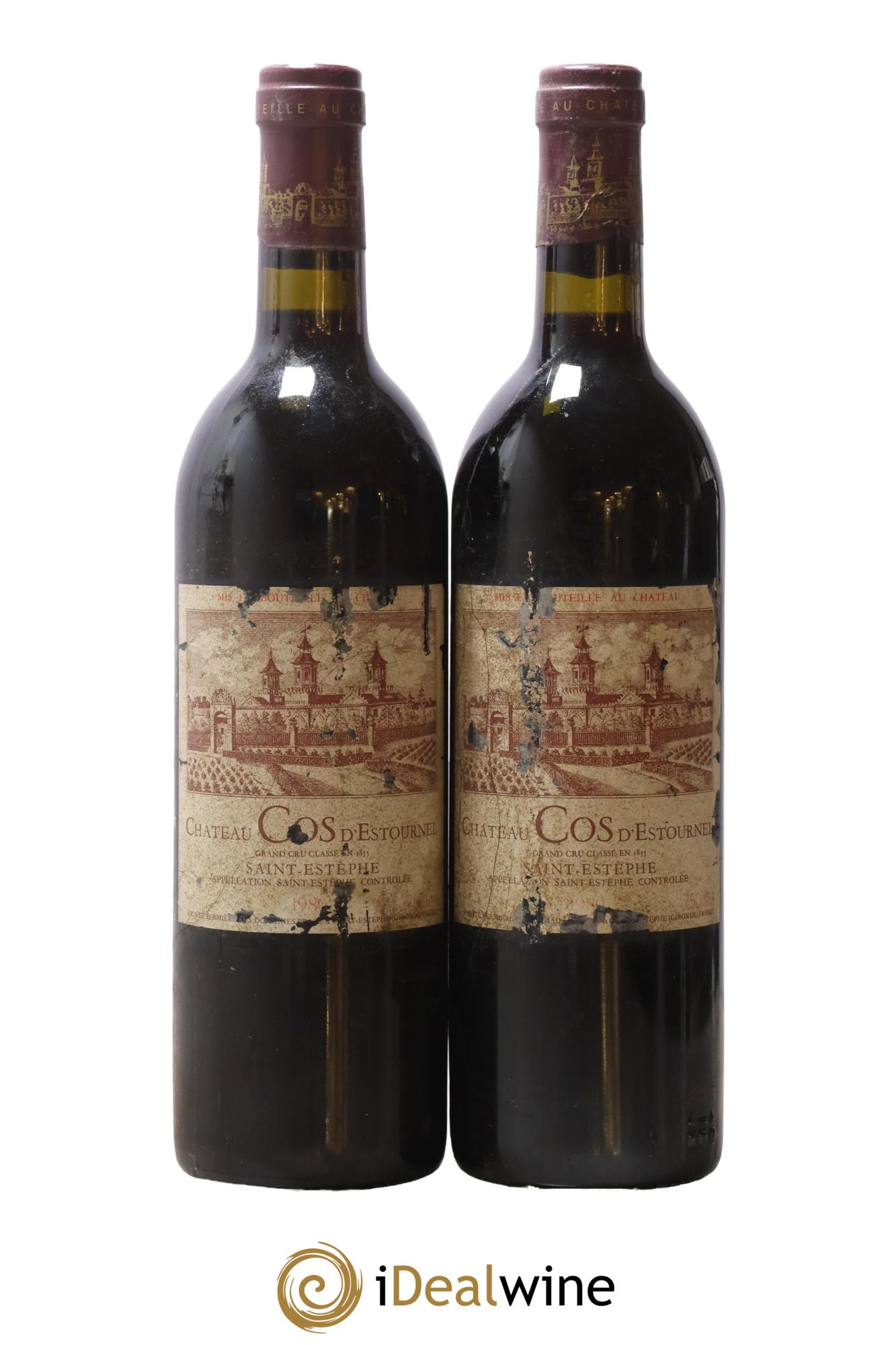 Cos d'Estournel 2ème Grand Cru Classé 1980 - Lot de 2 bouteilles - 0