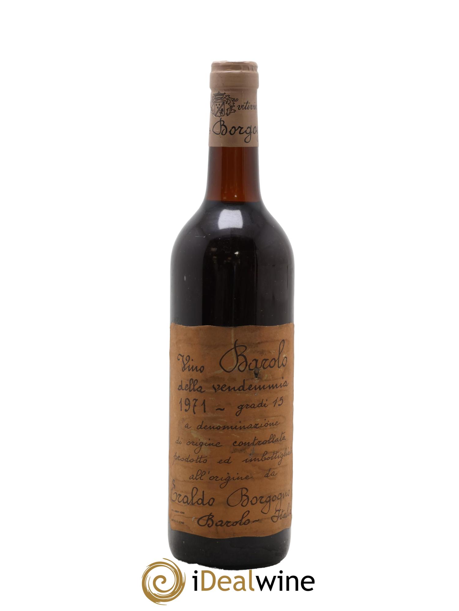 Barolo DOCG Borgogno Eraldo 1971 - Lot de 1 bouteille - 0