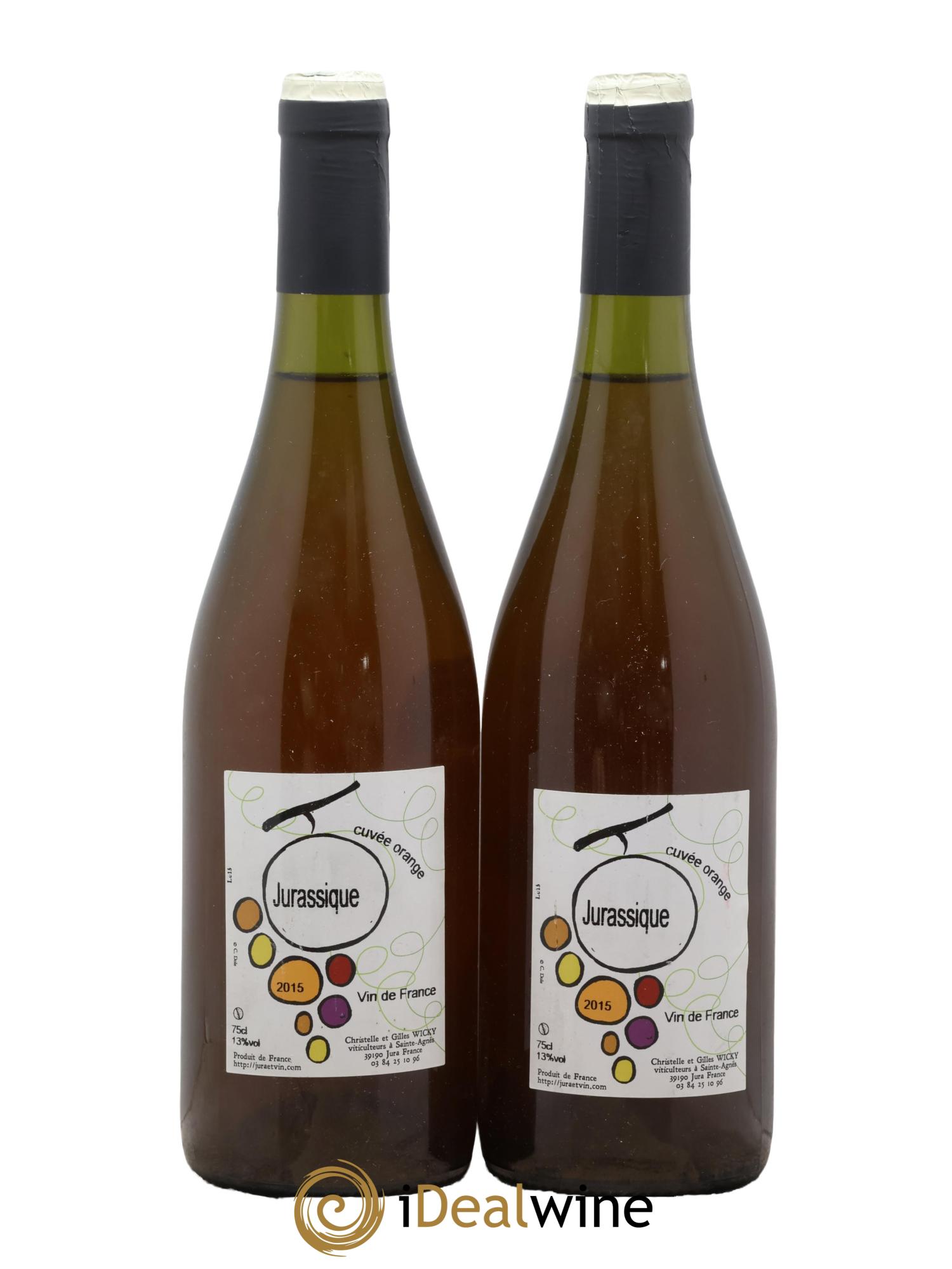 Vin de France Jurassique Chardonnay Macéré Domaine Wicky 2015 - Lot de 2 bouteilles - 0
