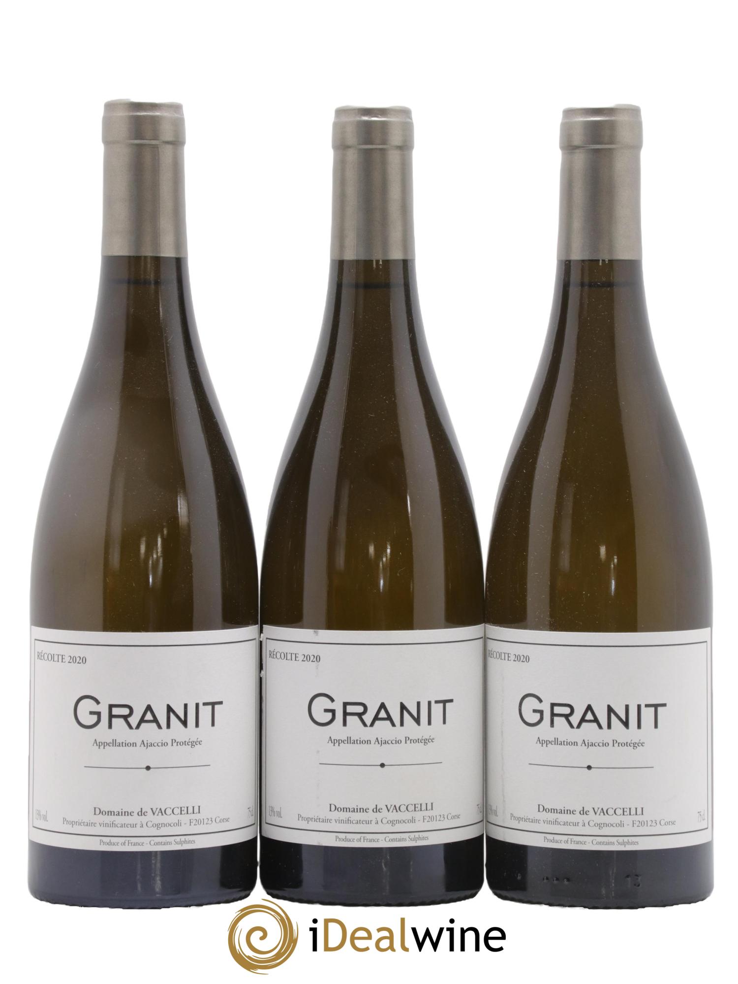 Ajaccio Granit Vaccelli 2020 - Lotto di 3 bottiglie - 0