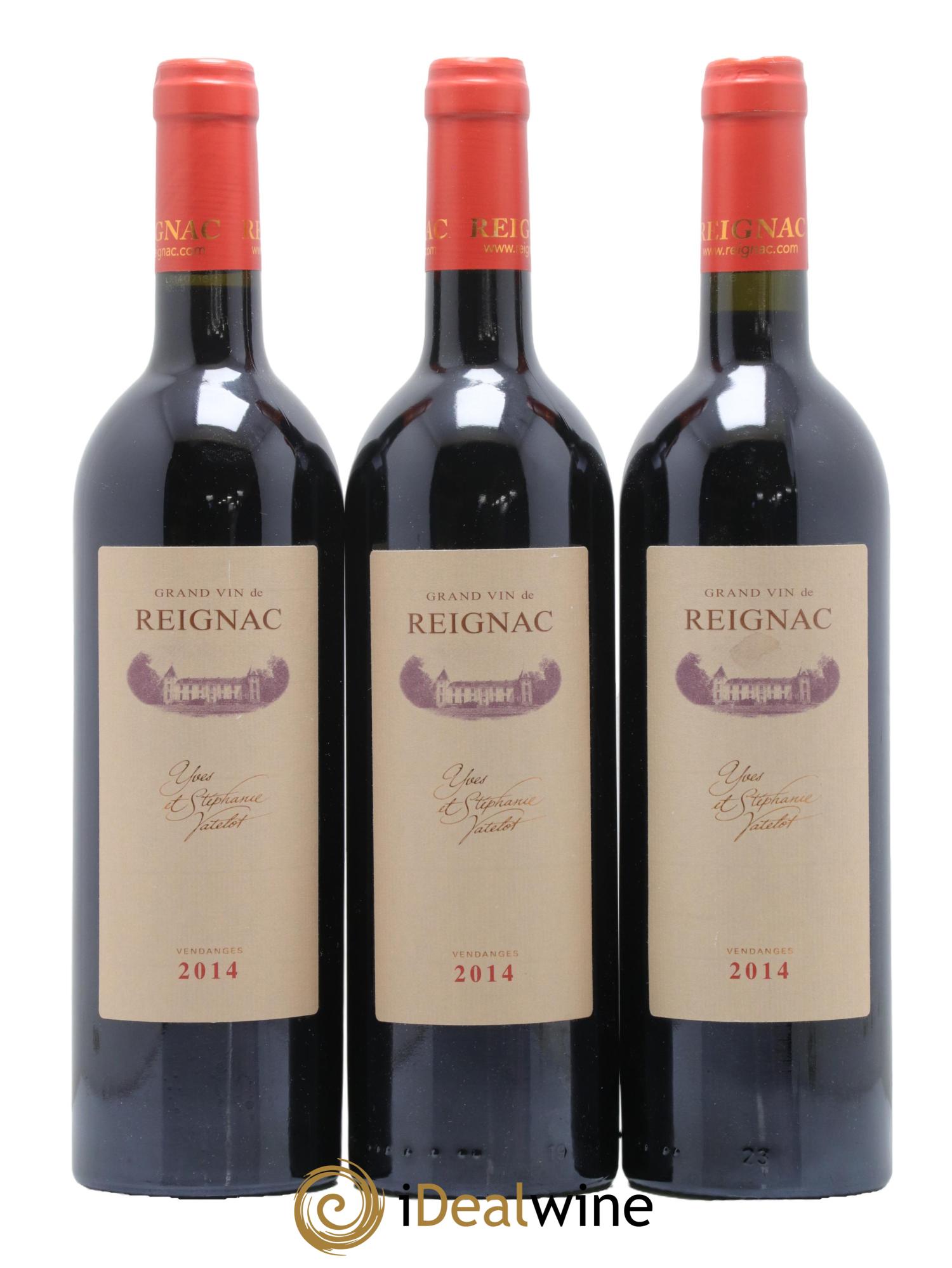 Grand vin de Reignac 2014 - Posten von 3 Flaschen - 0