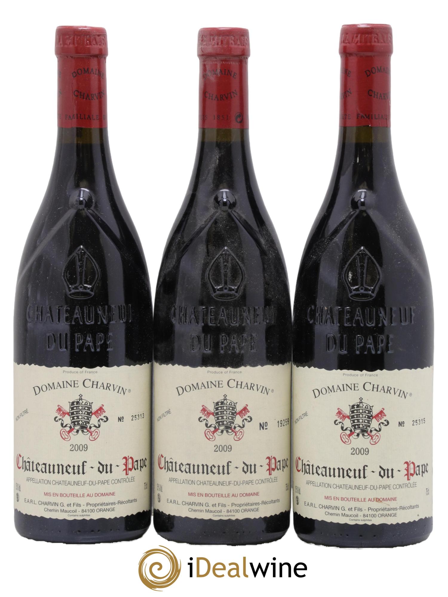 Châteauneuf-du-Pape Charvin (Domaine) 2009 - Lot de 3 bouteilles - 0