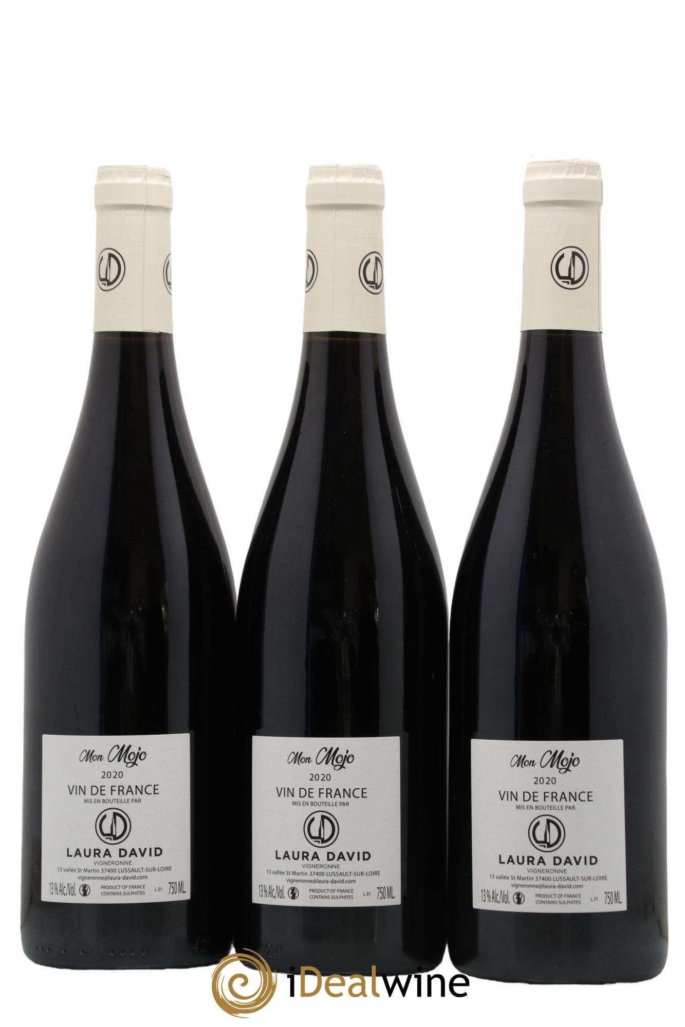 Vin de France Mon Mojo Domaine Laura David 2020 - Lot de 3 bouteilles - 1