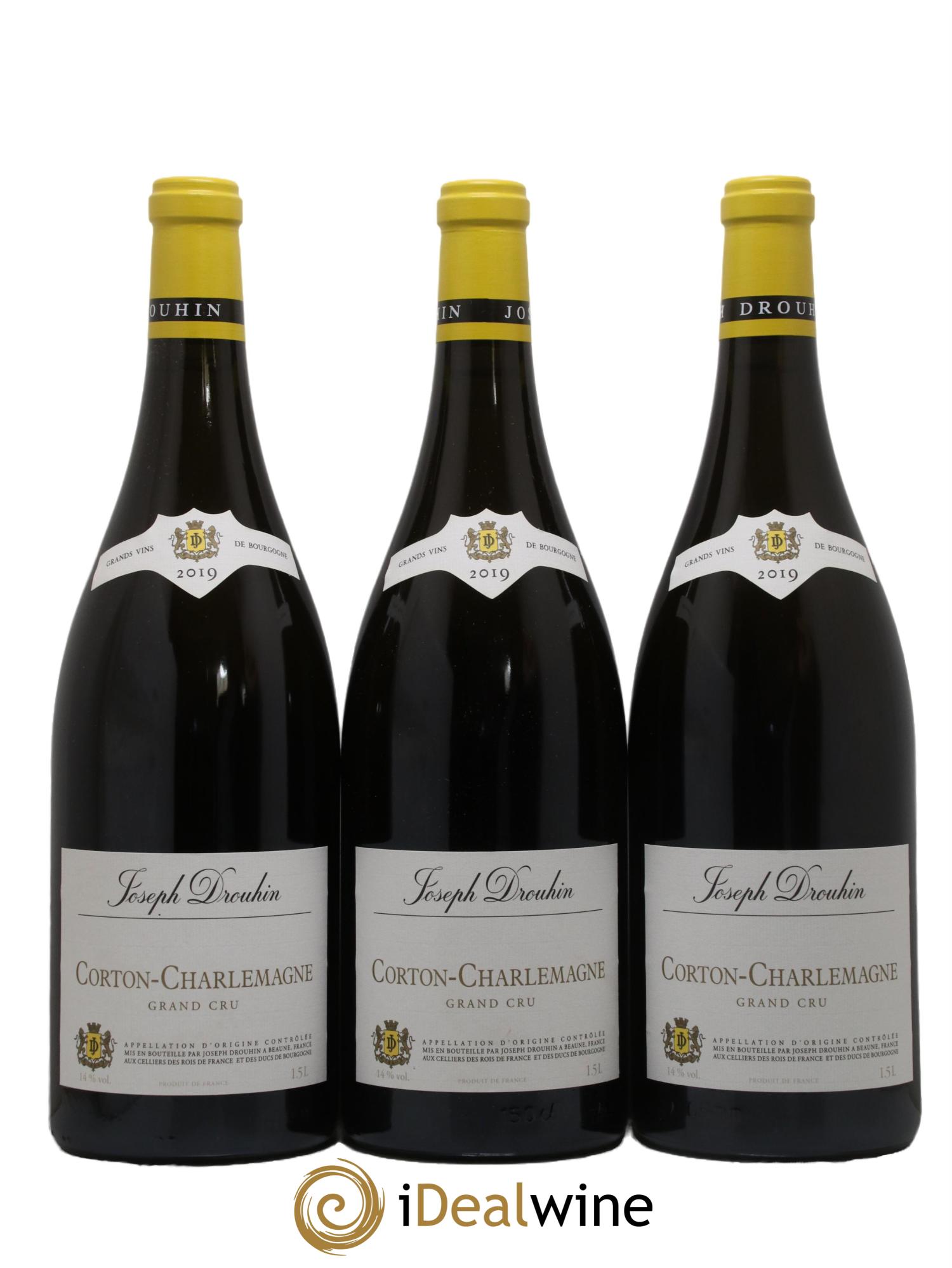 Corton-Charlemagne Grand Cru Joseph Drouhin 2019 - Lot de 3 magnums - 0