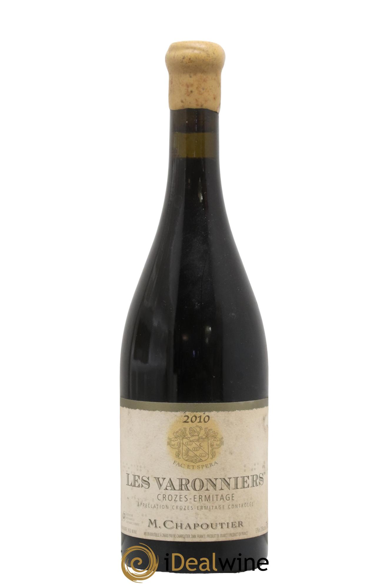 Crozes-Hermitage Les Varonniers Chapoutier 2010 - Lot de 1 bouteille - 0