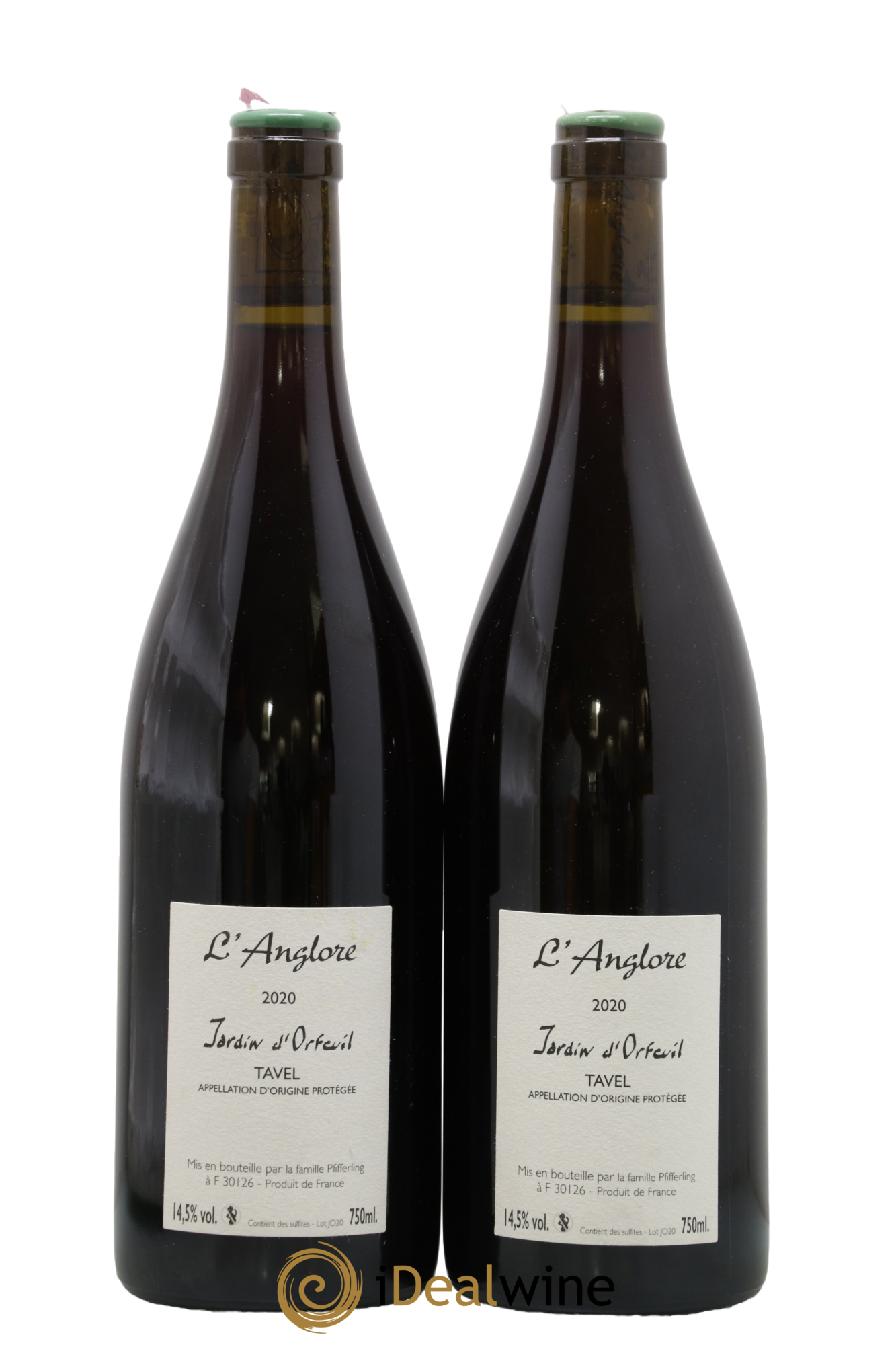 Tavel Jardin D'Orfeuil L'Anglore 2020 - Lot de 2 bouteilles - 1