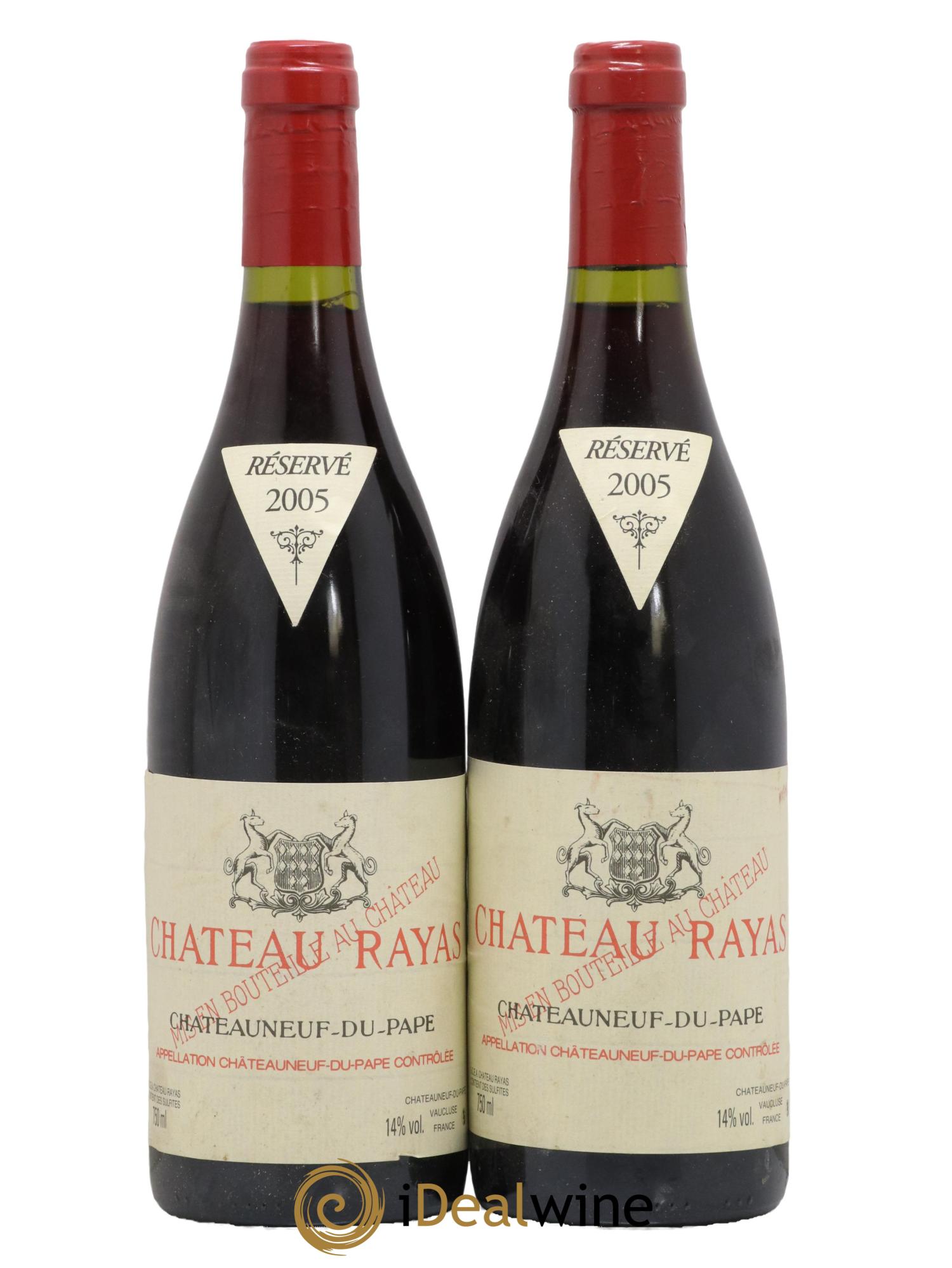 Châteauneuf-du-Pape Château Rayas Emmanuel Reynaud 2005 - Lot de 2 bouteilles - 0