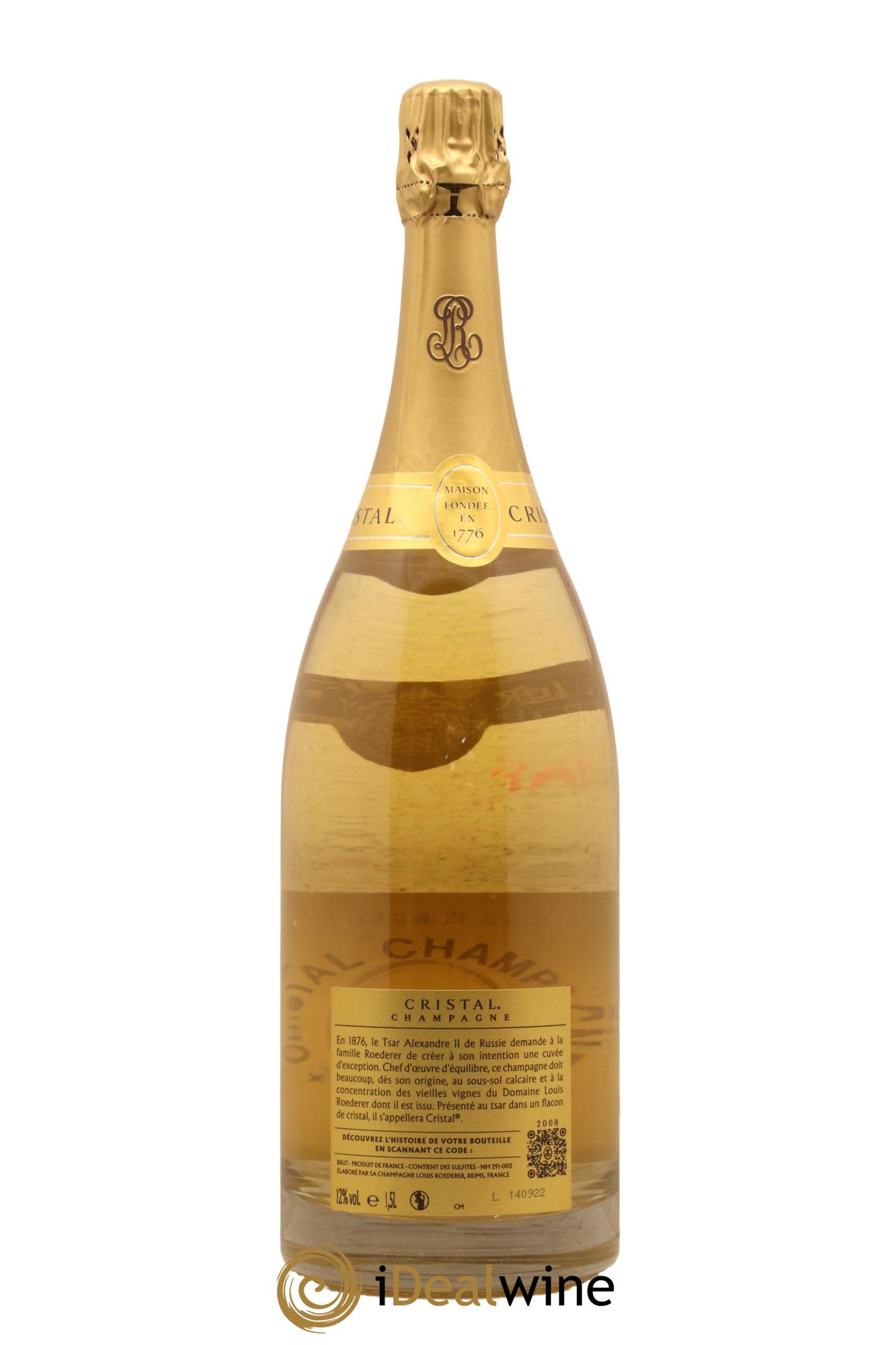 Cristal Louis Roederer 2008 - Lot de 1 magnum - 1