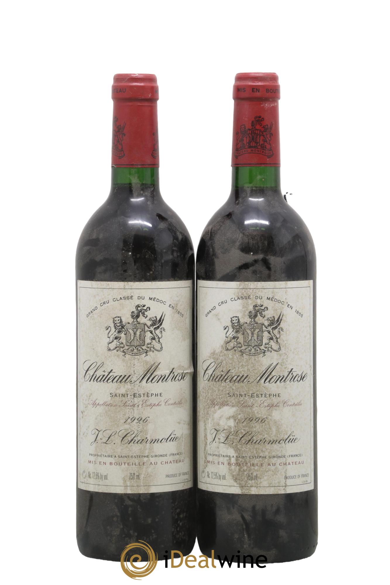 Château Montrose 2ème Grand Cru Classé 1996 - Lot de 2 bouteilles - 0