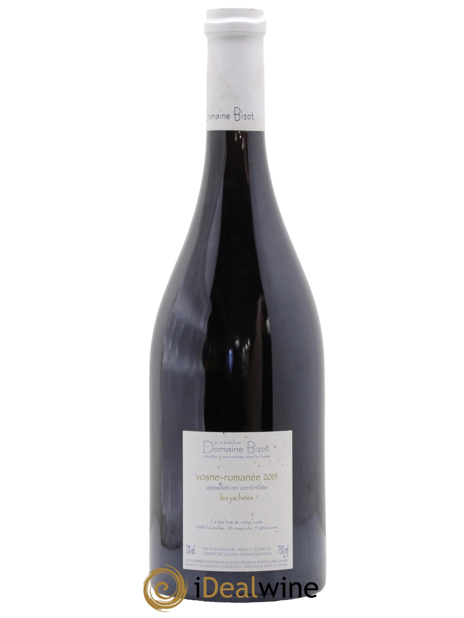 Vosne-Romanée Les Jachées Bizot (Domaine) 2015 - Lot de 1 bouteille - 1