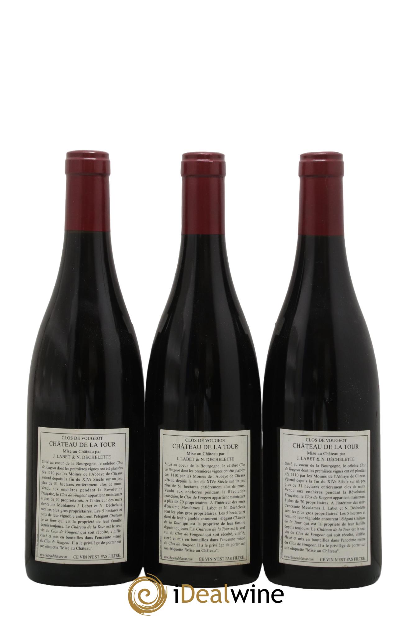 Clos de Vougeot Grand Cru Château de La Tour 2005 - Lotto di 3 bottiglie - 1