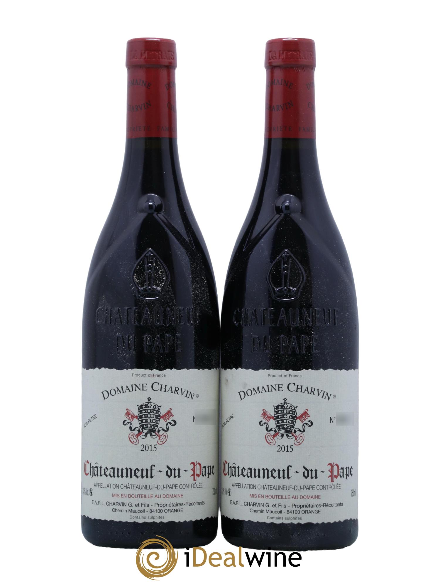 Châteauneuf-du-Pape Charvin (Domaine) 2015 - Lot de 2 bouteilles - 0