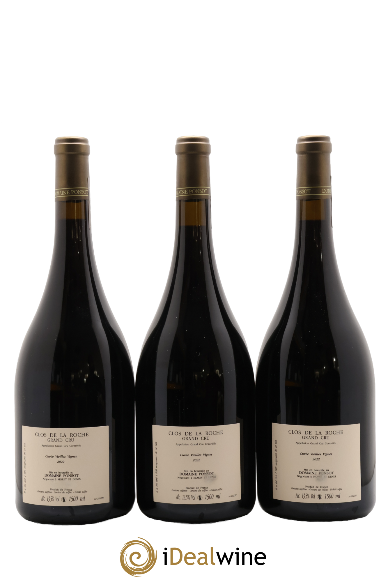 Clos de la Roche Grand Cru Vieilles Vignes Ponsot (Domaine) 2022 - Lot of 3 magnums - 1