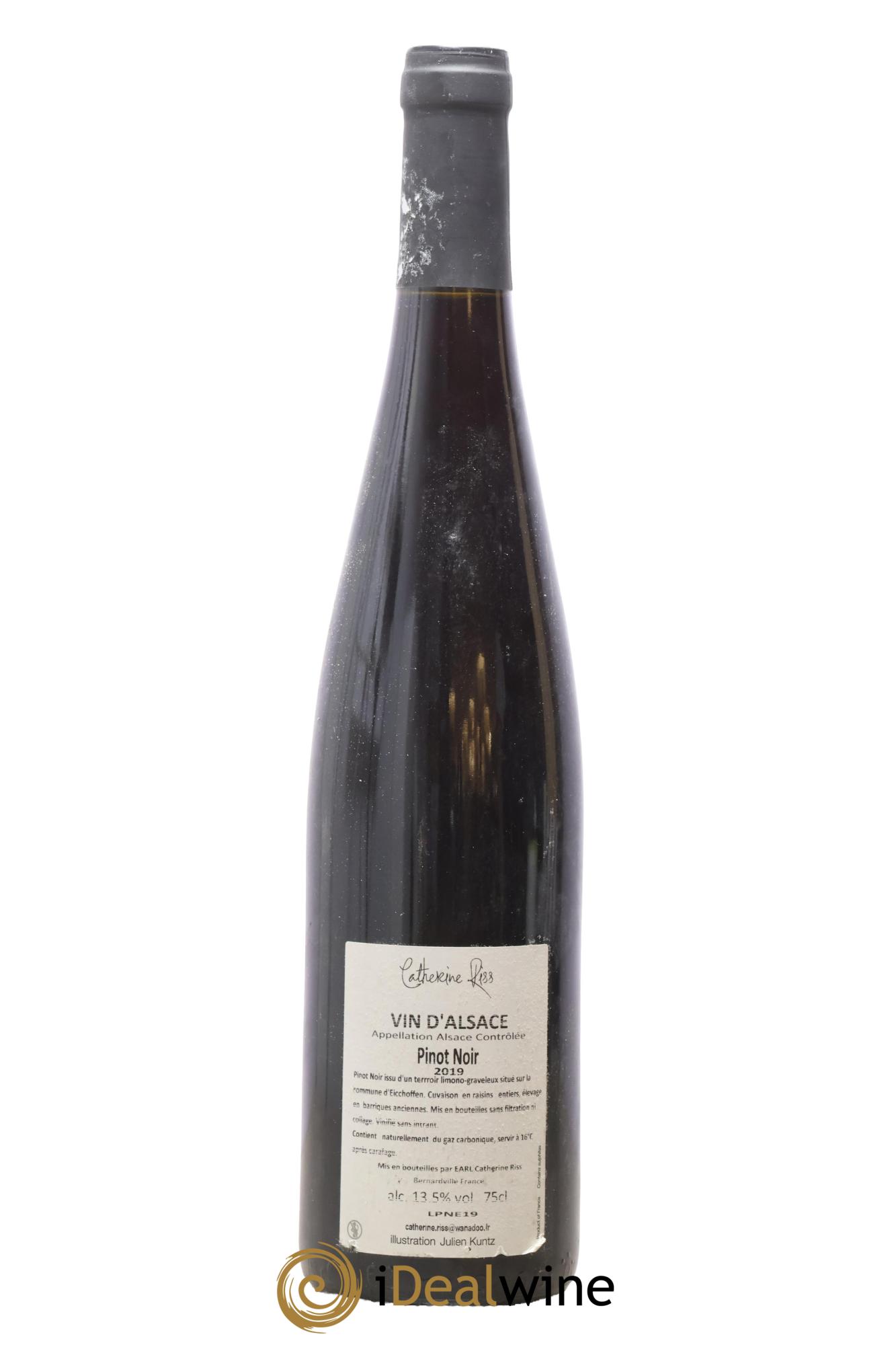 Alsace Pinot Noir Libre Comme l'Air Riss 2019 - Posten von 1 Flasche - 1