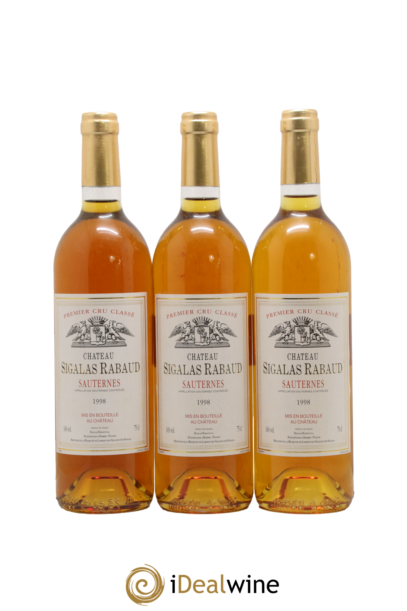 Château Sigalas Rabaud 1er Grand Cru Classé 1998 - Lotto di 12 bottiglie - 2