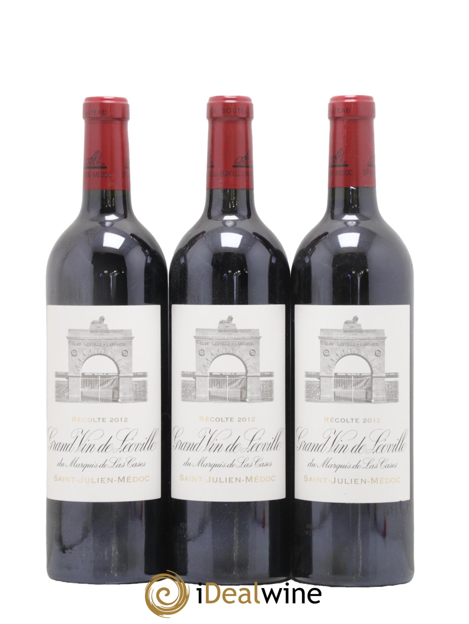 Château Léoville Las Cases 2ème Grand Cru Classé 2012 - Lot de 3 bouteilles - 0