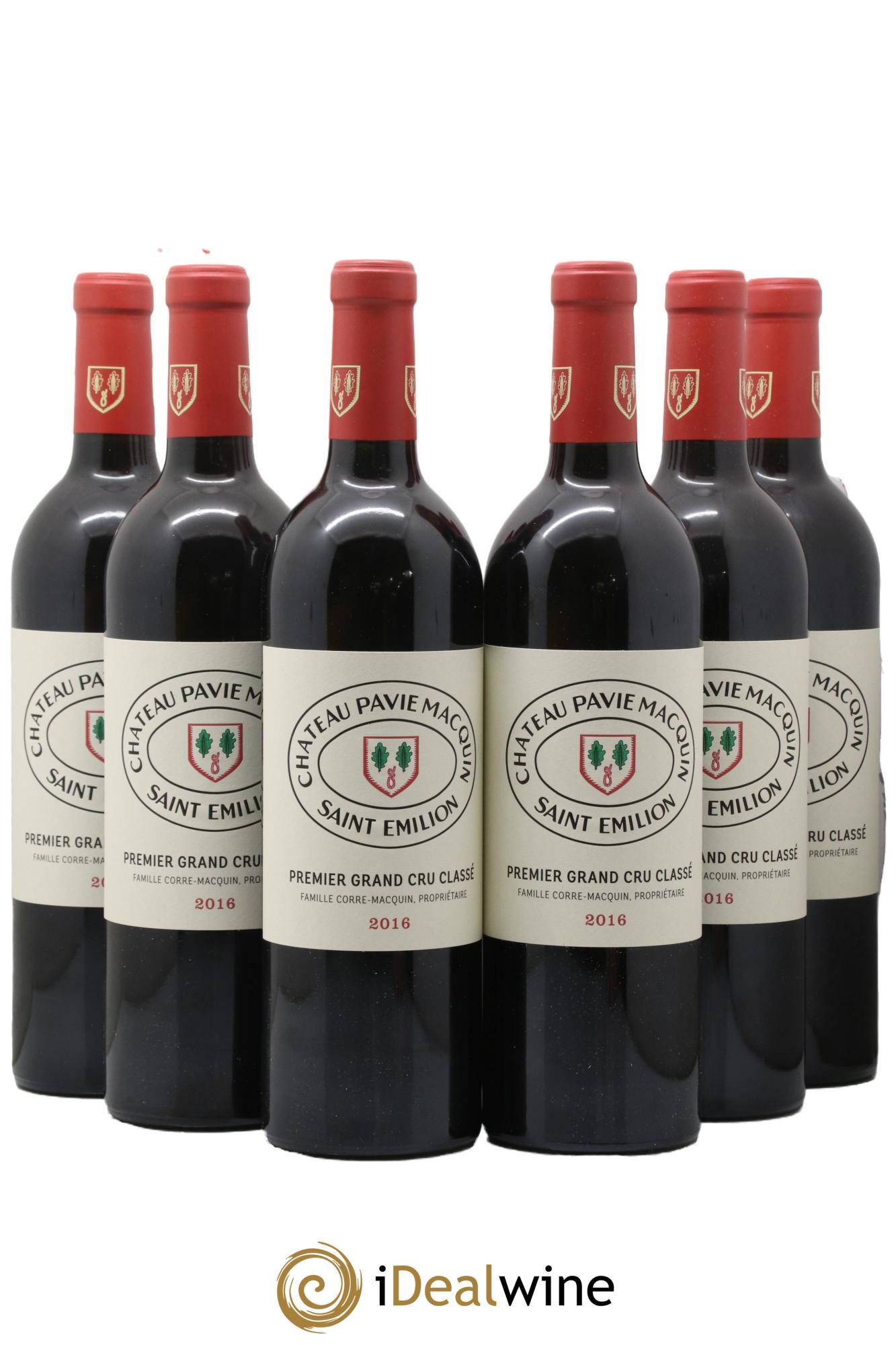 Château Pavie Macquin 1er Grand Cru Classé B 2016 - Lot de 6 bouteilles - 0