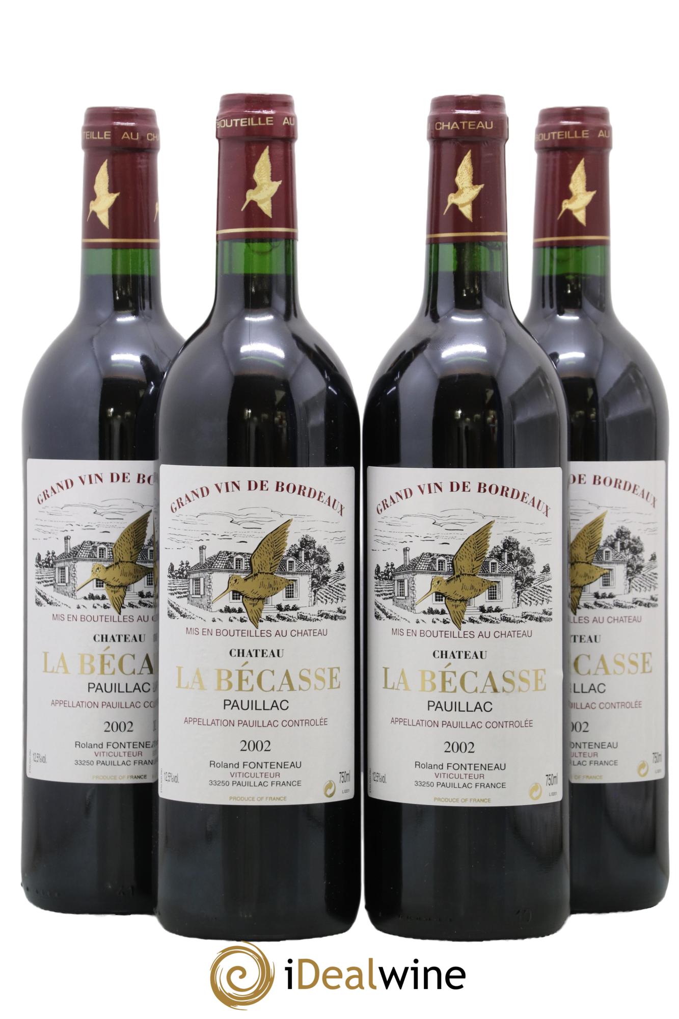 Château la Bécasse 2002 - Posten von 4 Flaschen - 0