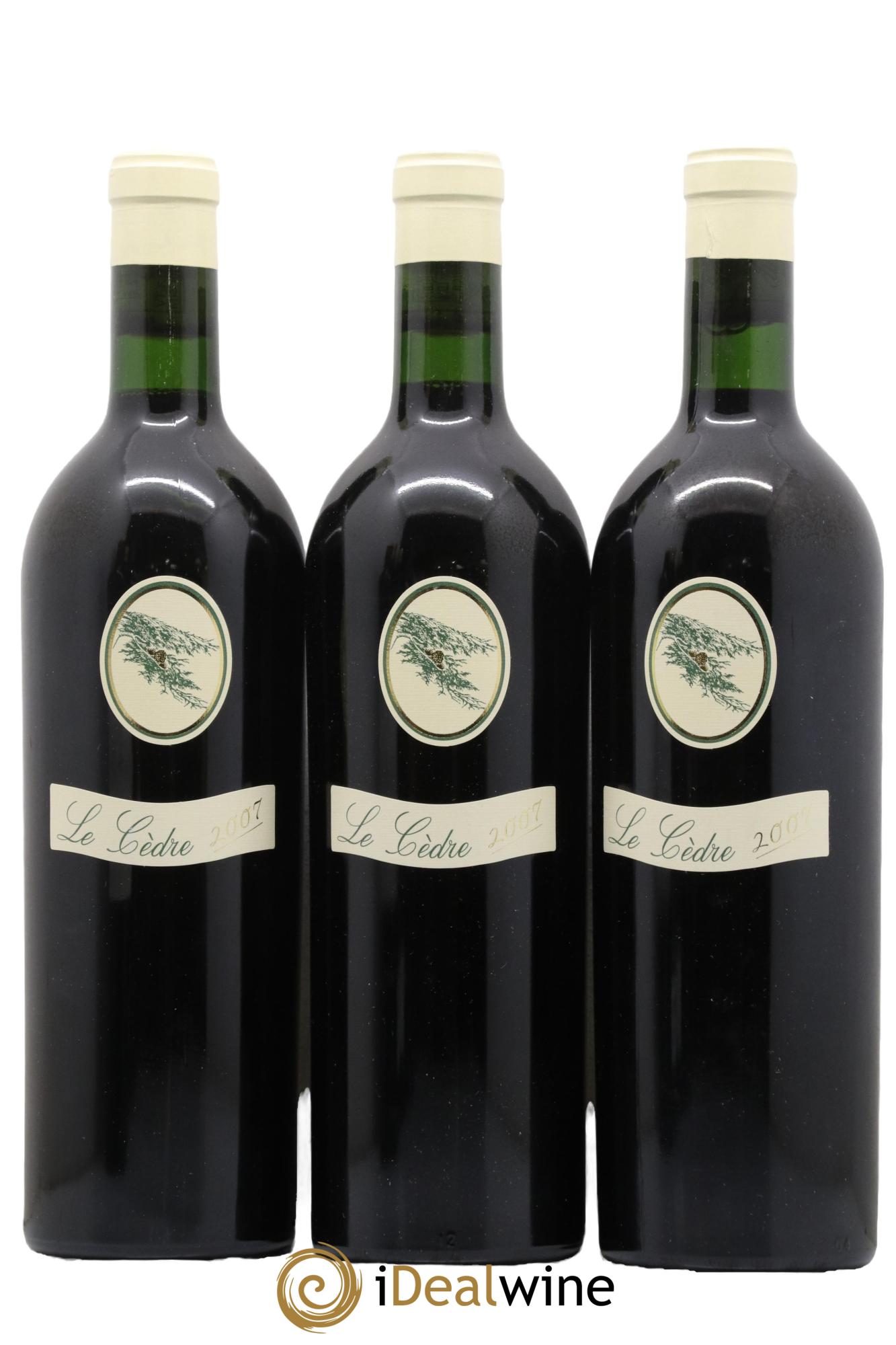 Cahors Château du Cèdre Cuvée Le Cèdre Pascal et Jean-Marc Verhaeghe 2007 - Lot of 3 bottles - 0