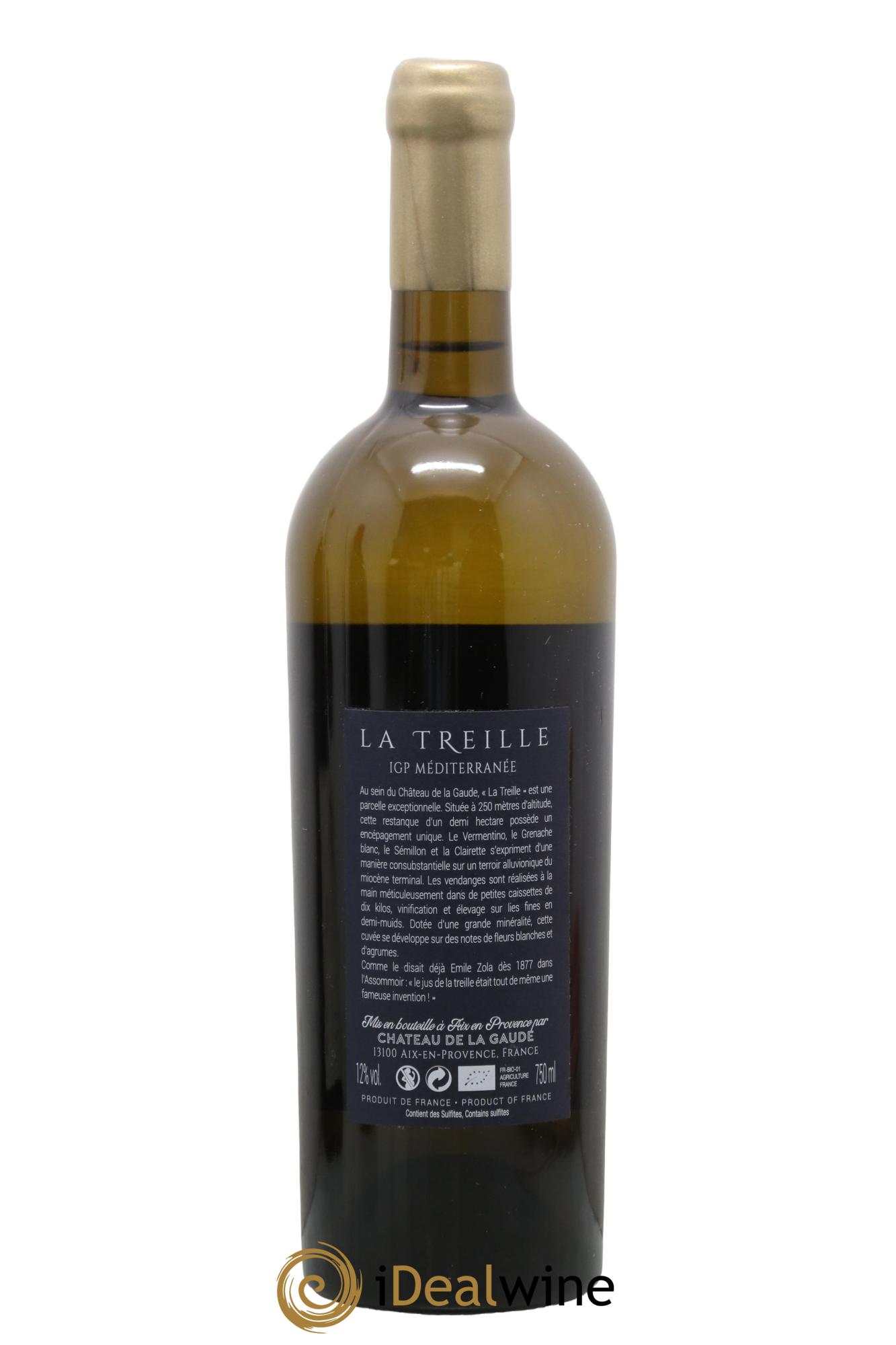 Côtes de Provence IGP Méditerannée La Treille Domaine de la Gaude 2020 - Lot de 1 bouteille - 1