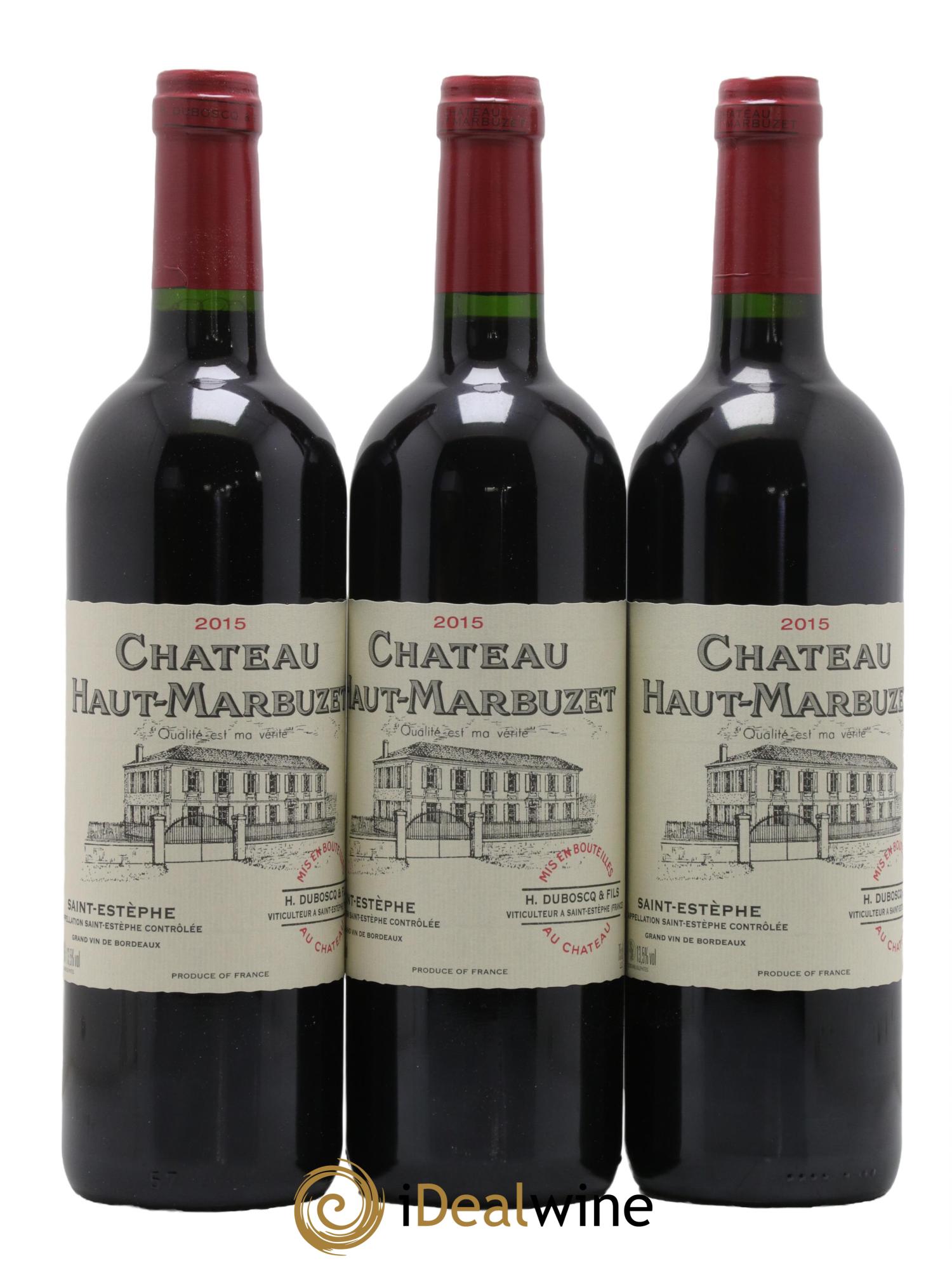 Château Haut Marbuzet 2015 - Lot de 6 bouteilles - 1