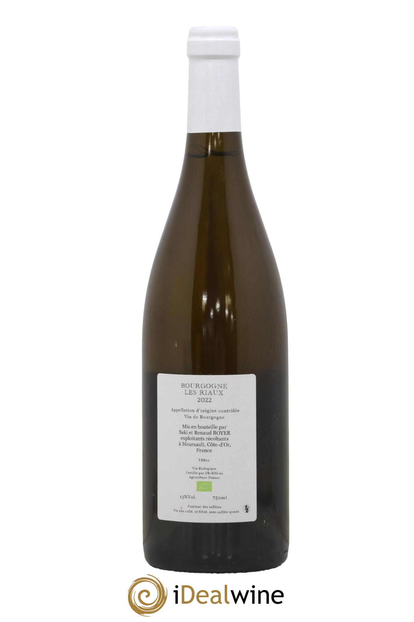 Bourgogne Les Riaux Renaud Boyer 2022 - Lotto di 1 bottiglia - 1