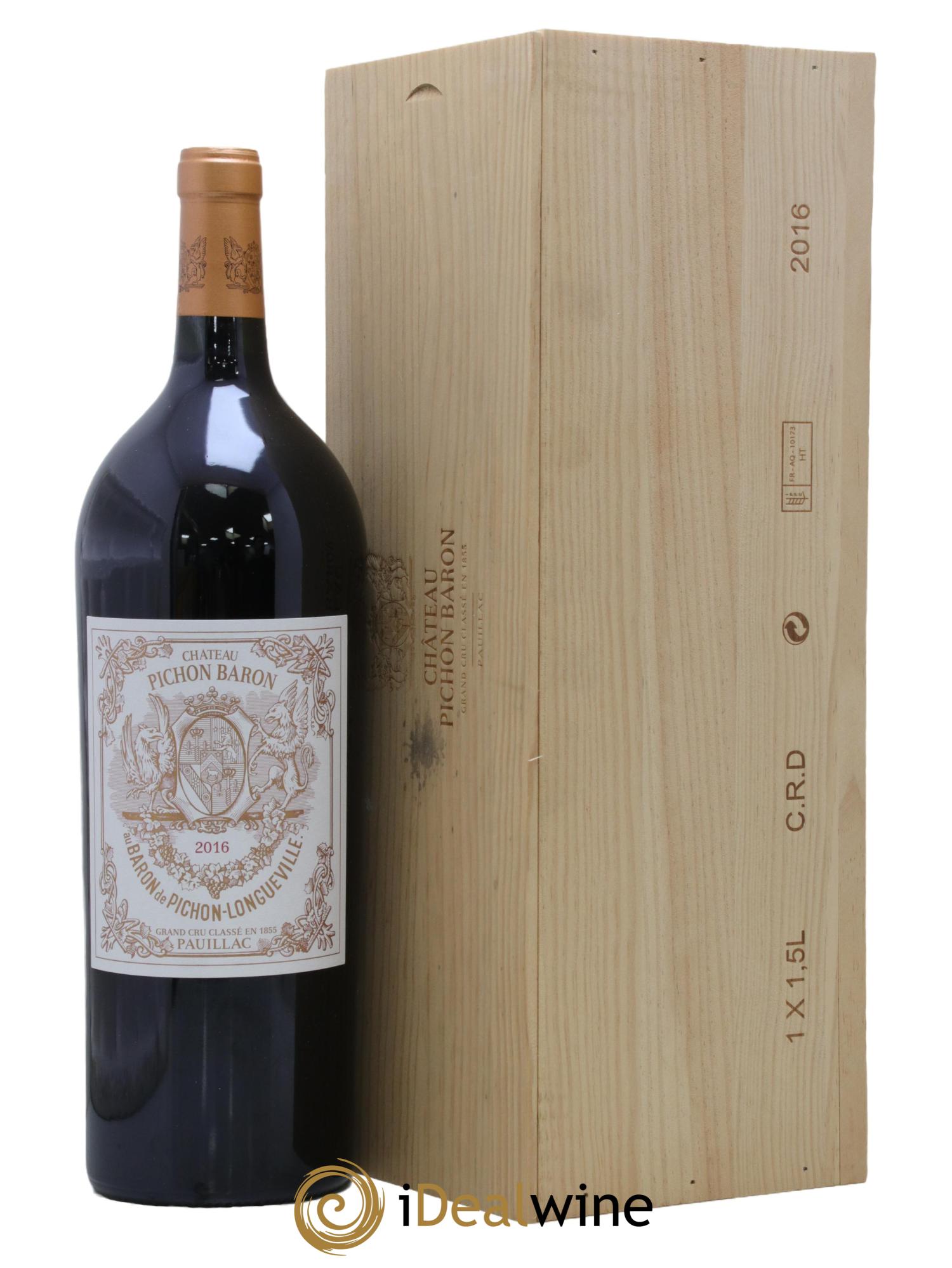 Pichon Longueville Baron 2ème Grand Cru Classé 2016 - Lot de 1 magnum - 0