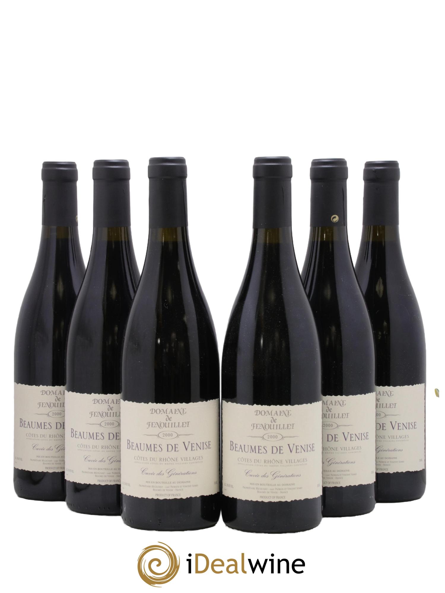 Beaumes-de-Venise Cuvée des Générations Domaine de Fenouillet 2000 - Lot de 6 bouteilles - 0