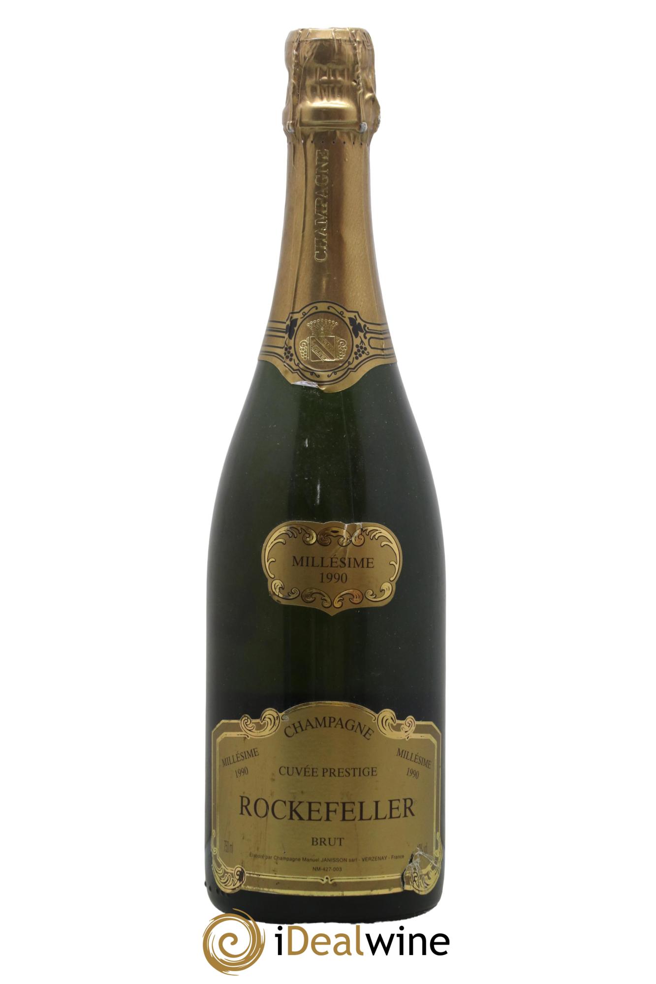 Champagne cuvée prestige Rockefeller 1990 - Posten von 1 Flasche - 0