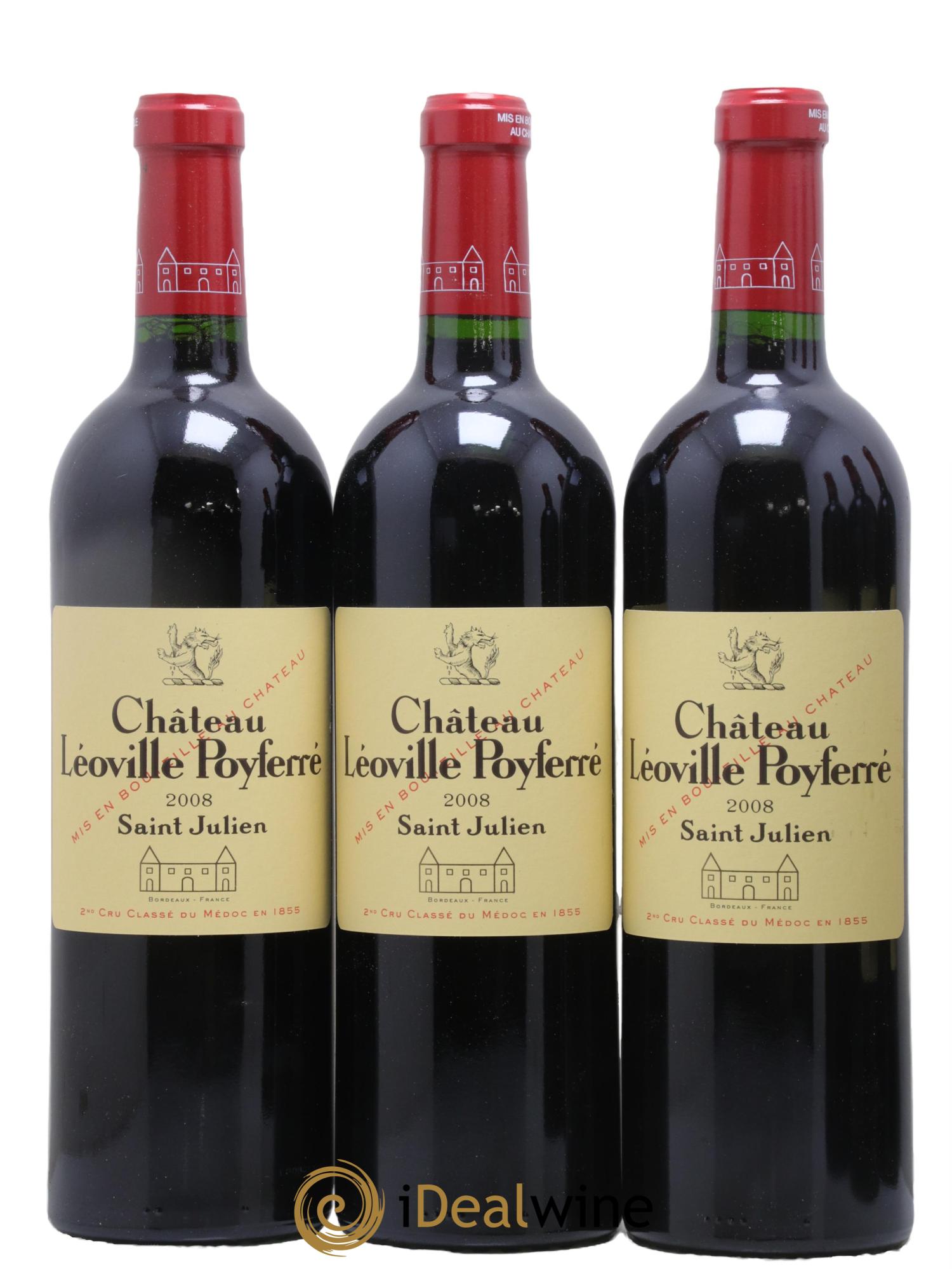 Château Léoville Poyferré 2ème Grand Cru Classé 2008 - Lotto di 6 bottiglie - 1