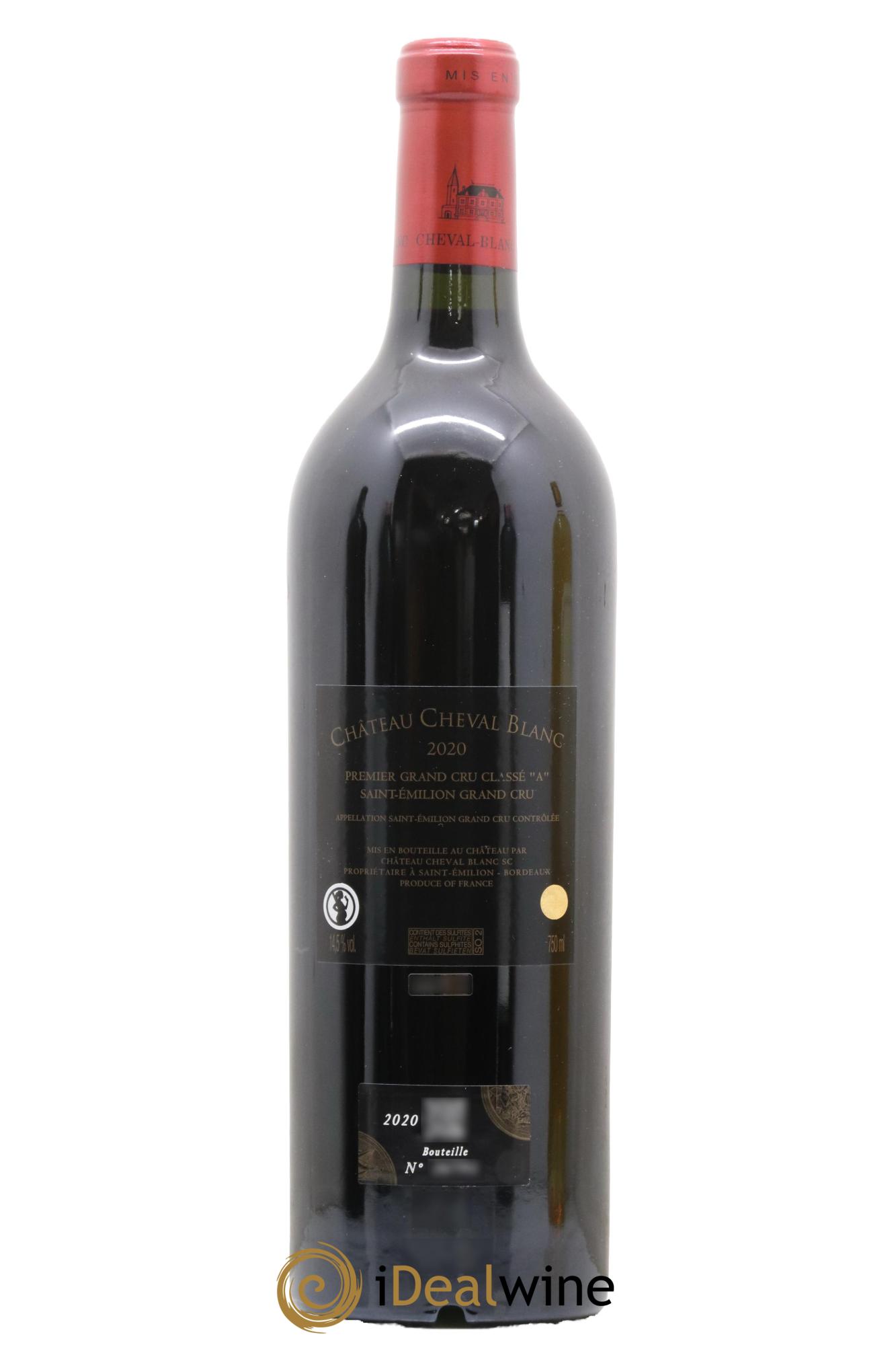 Château Cheval Blanc 1er Grand Cru Classé A 2020 - Lot de 1 bouteille - 1