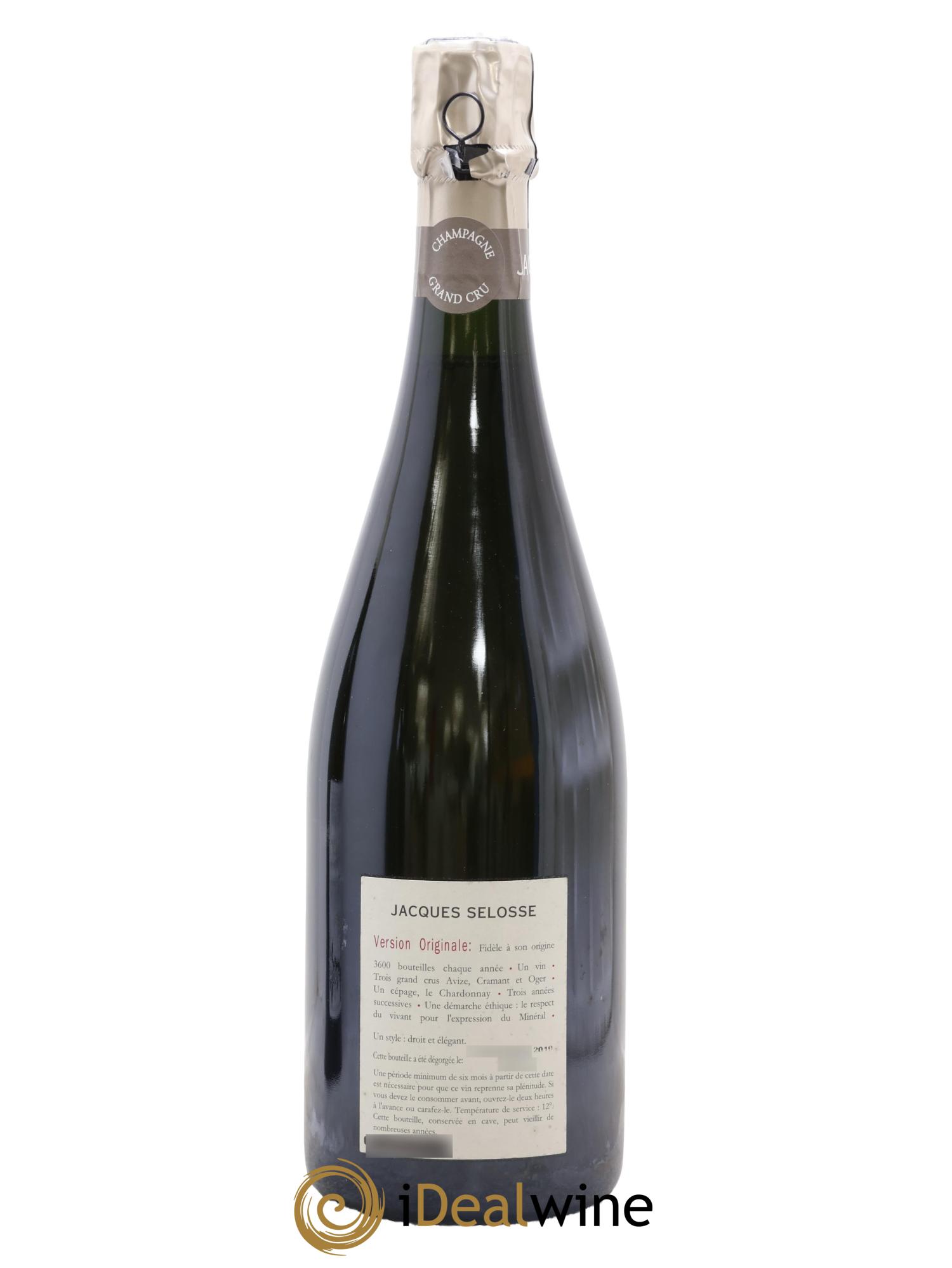 Version Originale Jacques Selosse - Lot of 1 bottle - 1