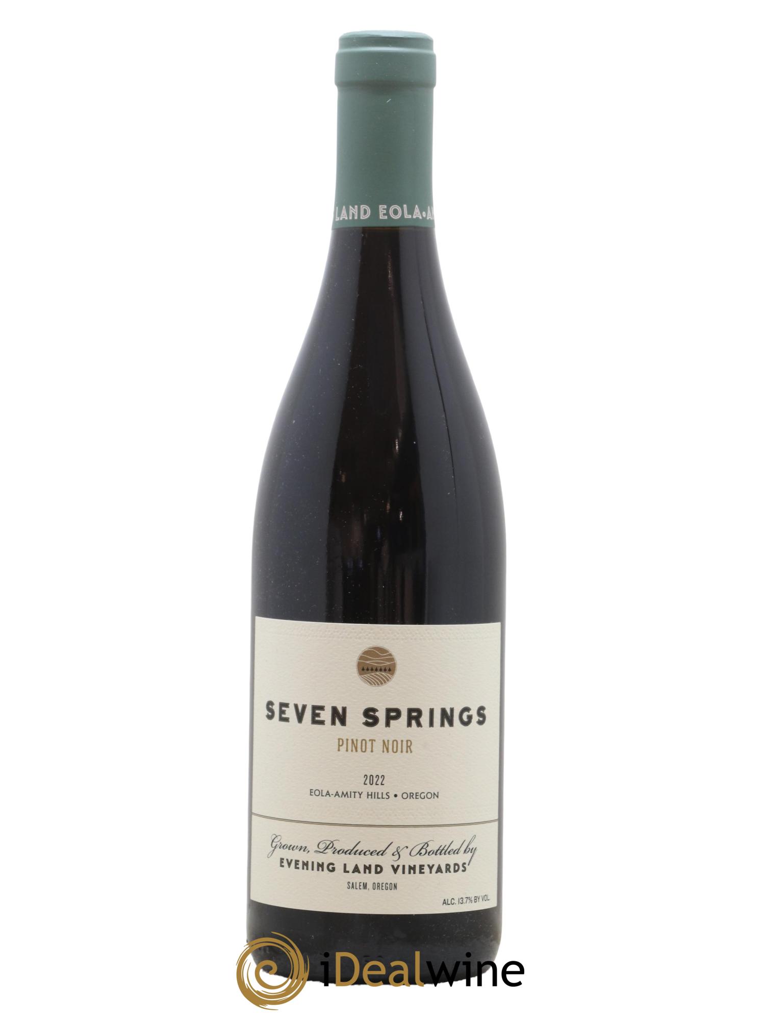 Eola-Amity Hills Seven Springs Pinot Noir Evening Land - Rajat Parr 2022 - Lot de 1 bouteille - 0