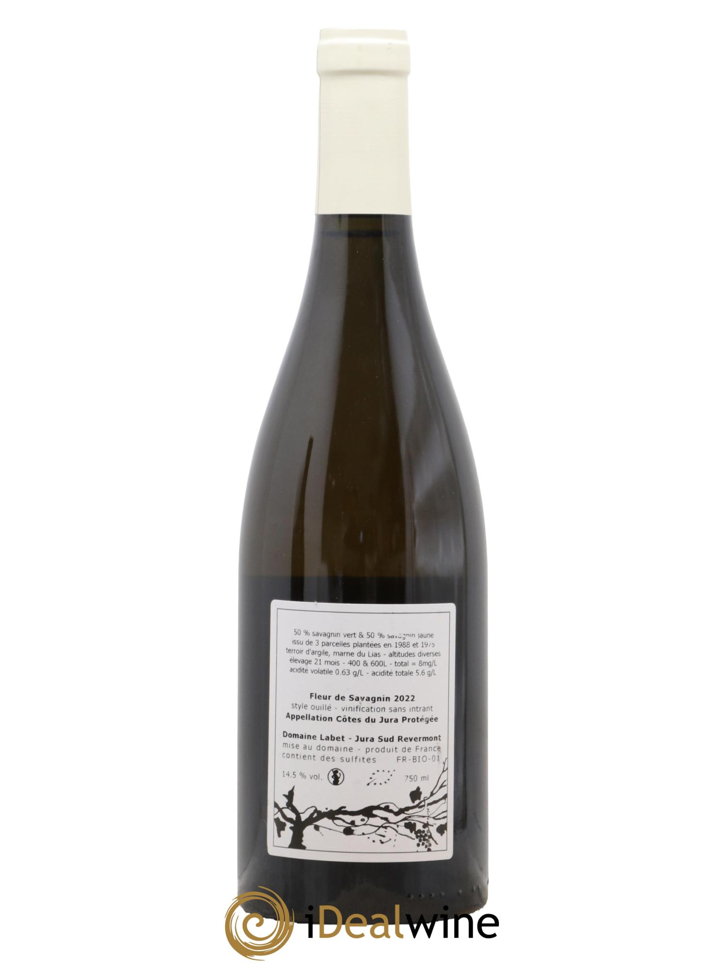 Côtes du Jura Fleur de Savagnin Romain - Julien  - Charline Labet 2022 - Lotto di 1 bottiglia - 1